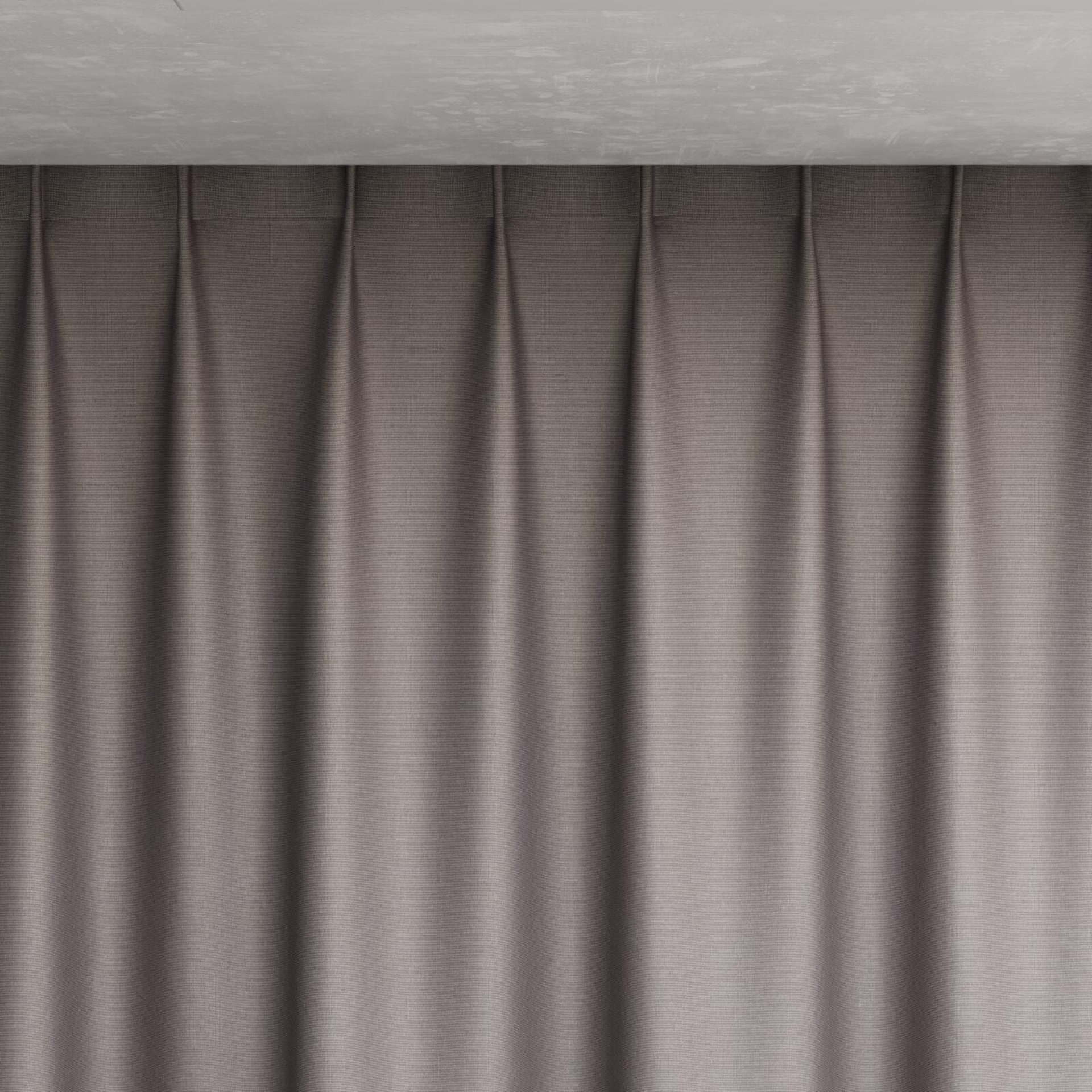 Top view of Wise Charcoal, pinch pleat