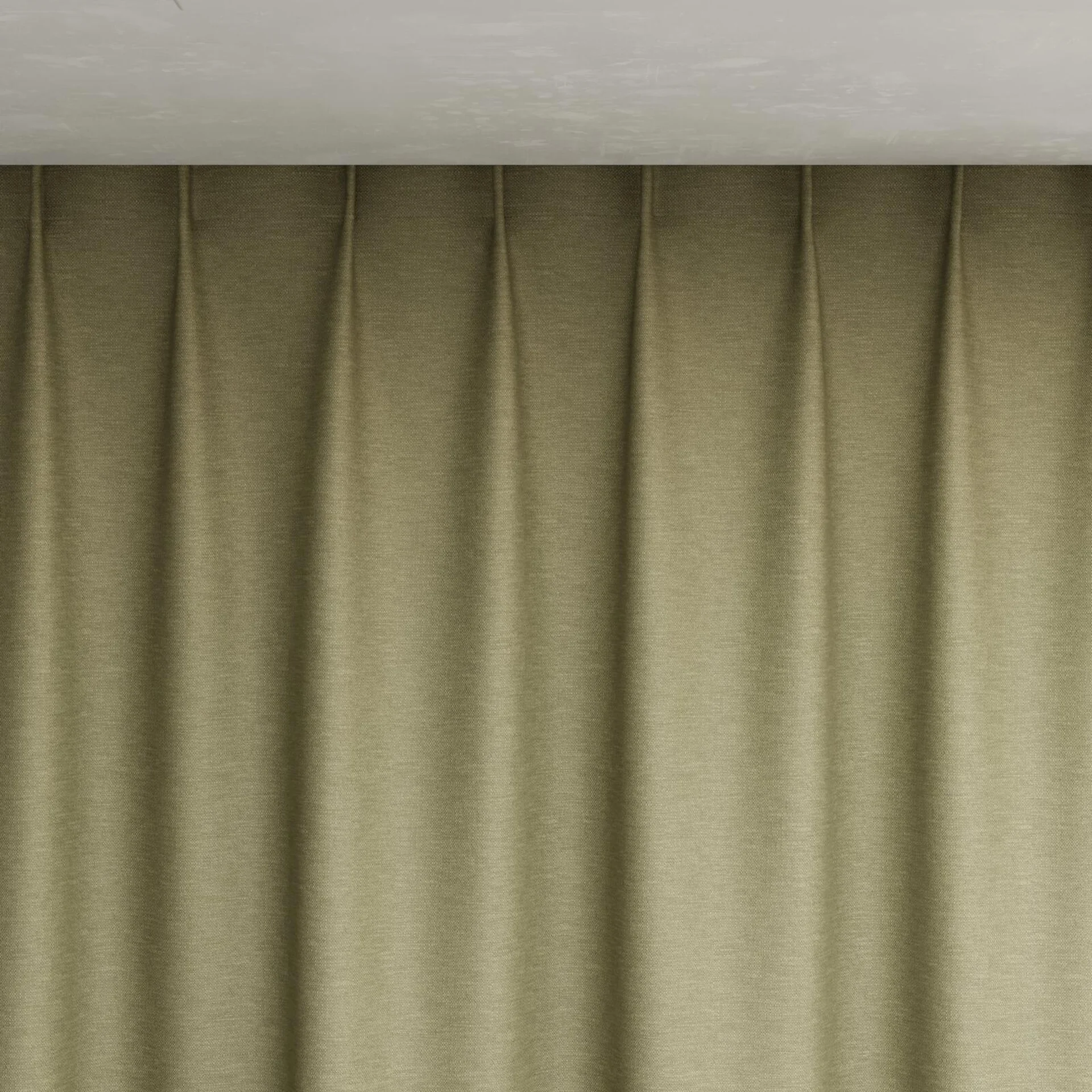 Top view of Colourwash Eco Khaki, pinch pleat
