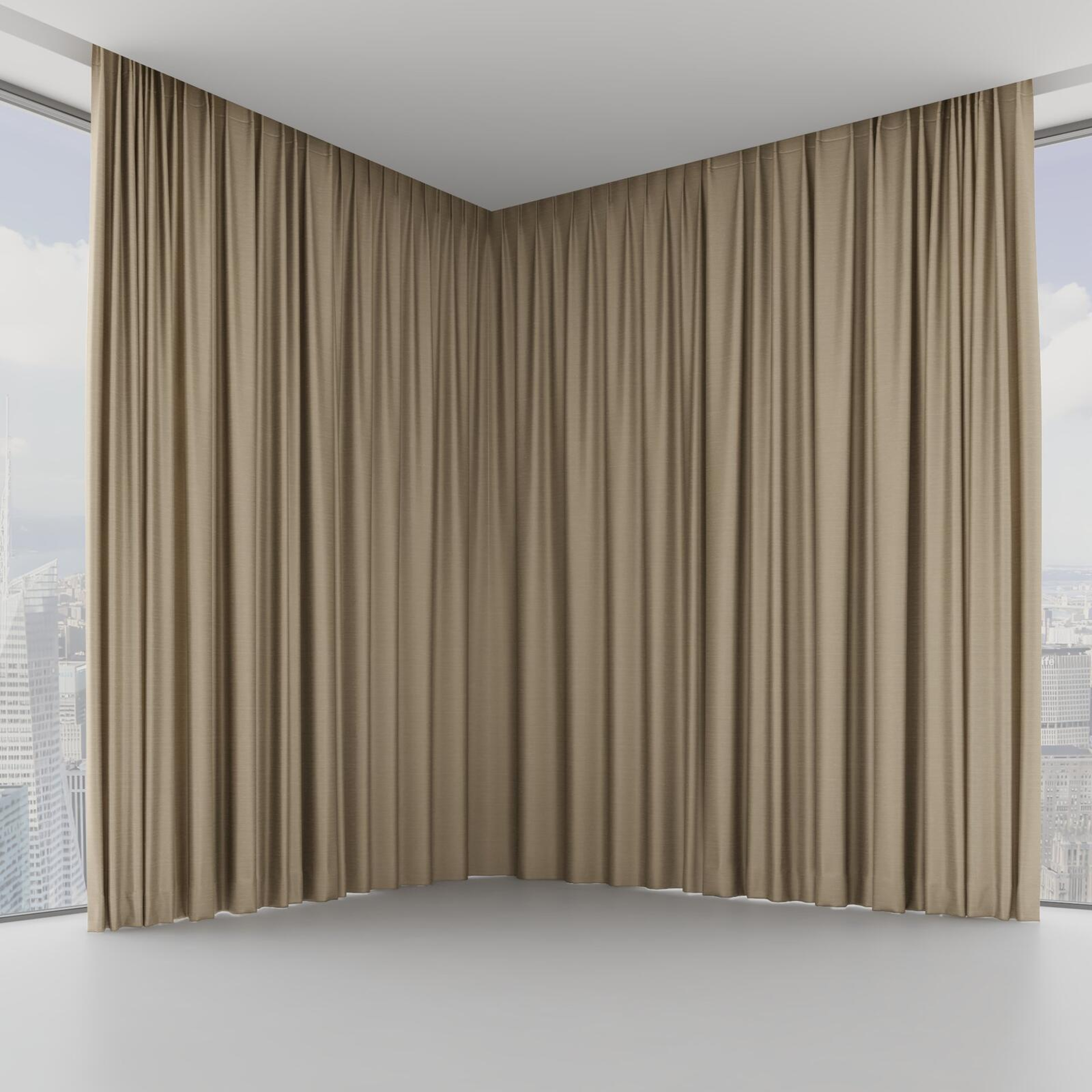 Front view of Silky Silky Zinc, on hidden rail