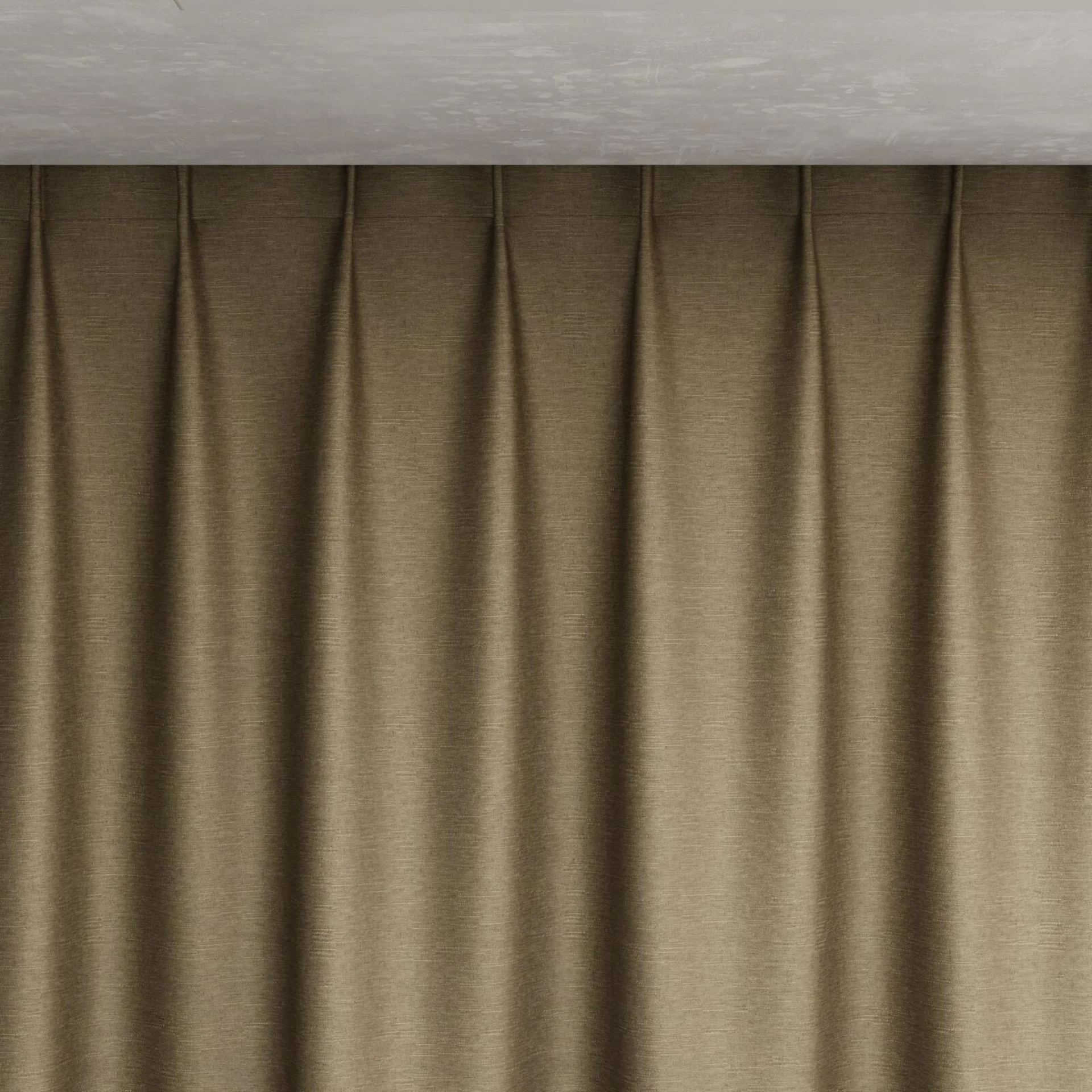 Top view of Provence Seagrass, pinch pleat