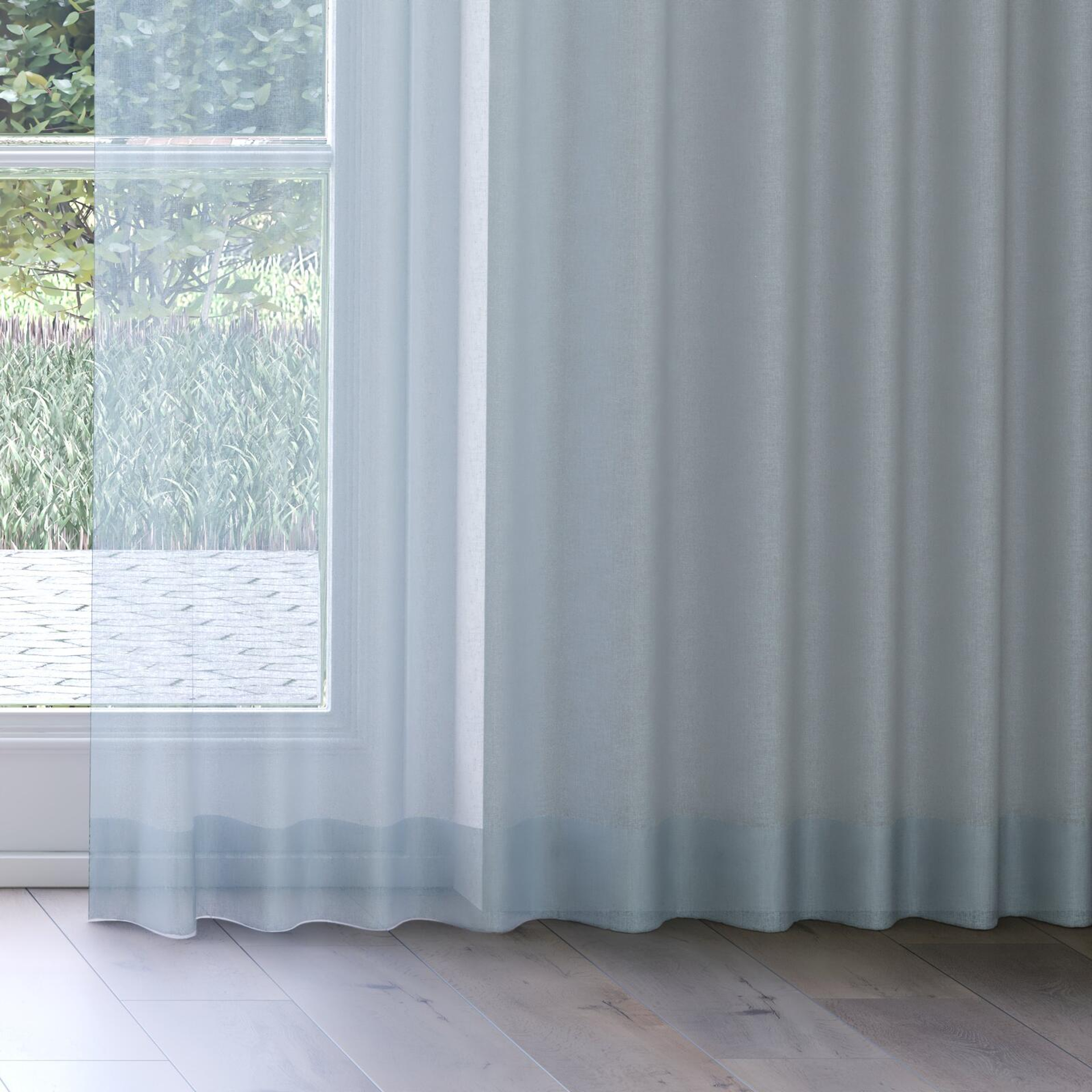 Bottom view of Elevate Sky, on curtain rail