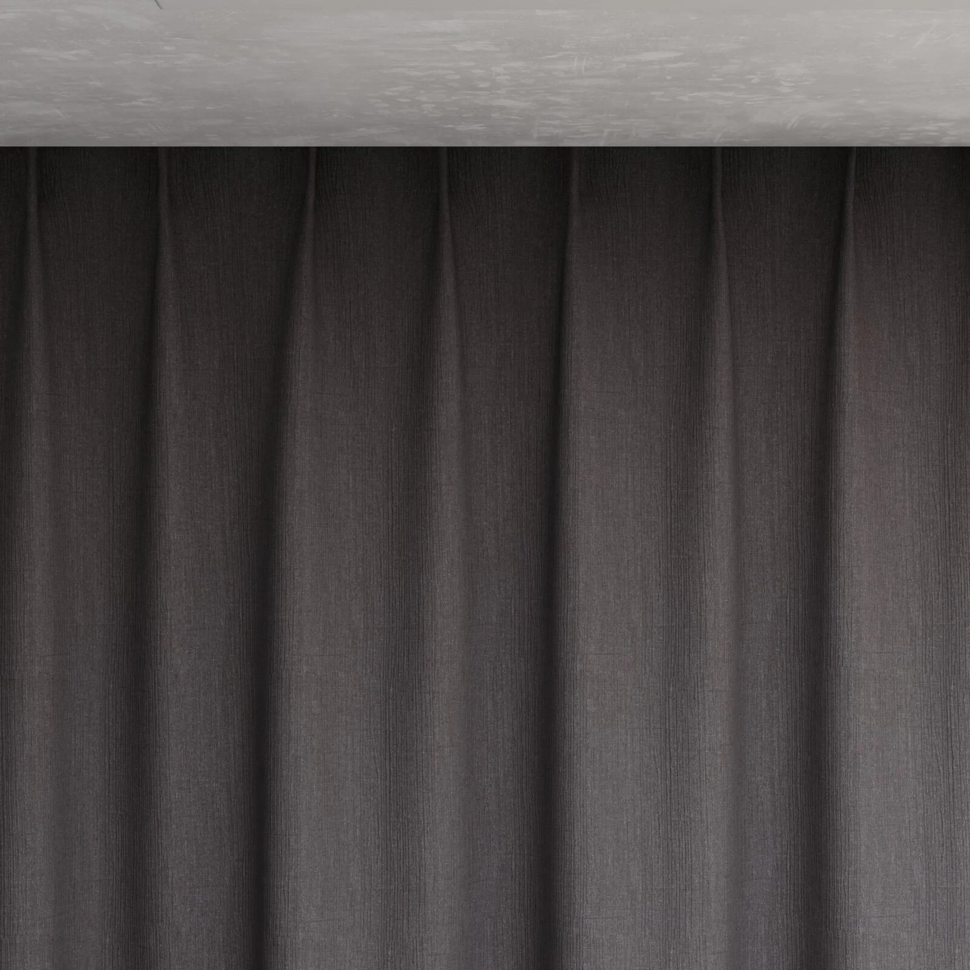 Top view of Northstar Dust, pinch pleat