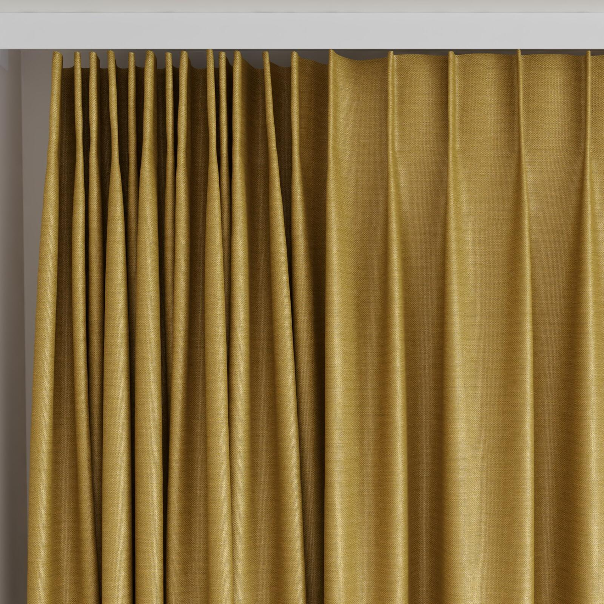 Top view of Re-Juvenate Gold, on curtain rail