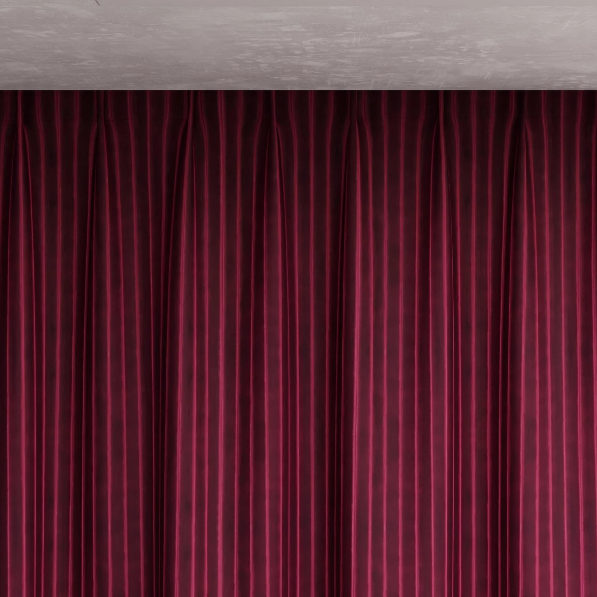 Top view of Cordial Tulip, pinch pleat