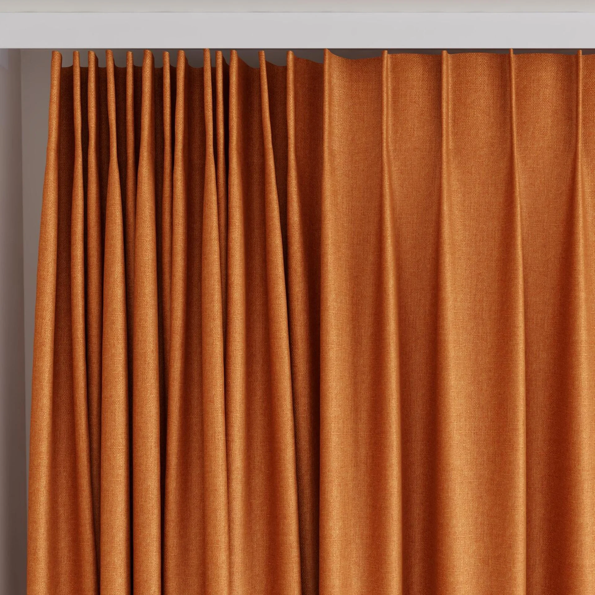 Top view of Tonga Koi, on curtain rail