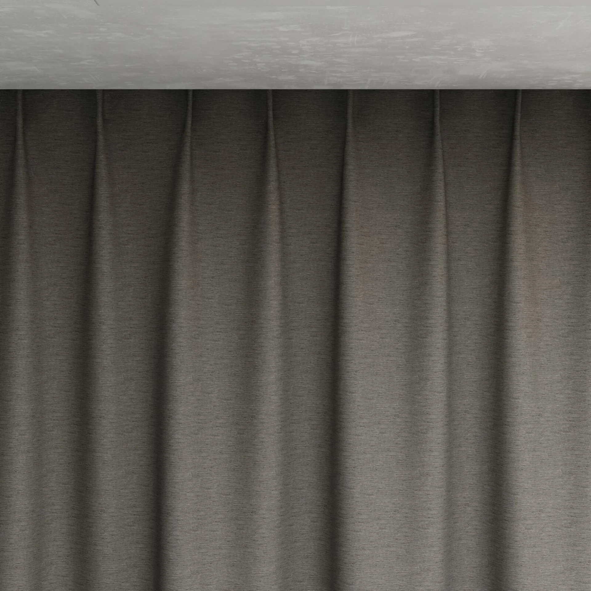 Top view of Maharaja II Charcoal, pinch pleat