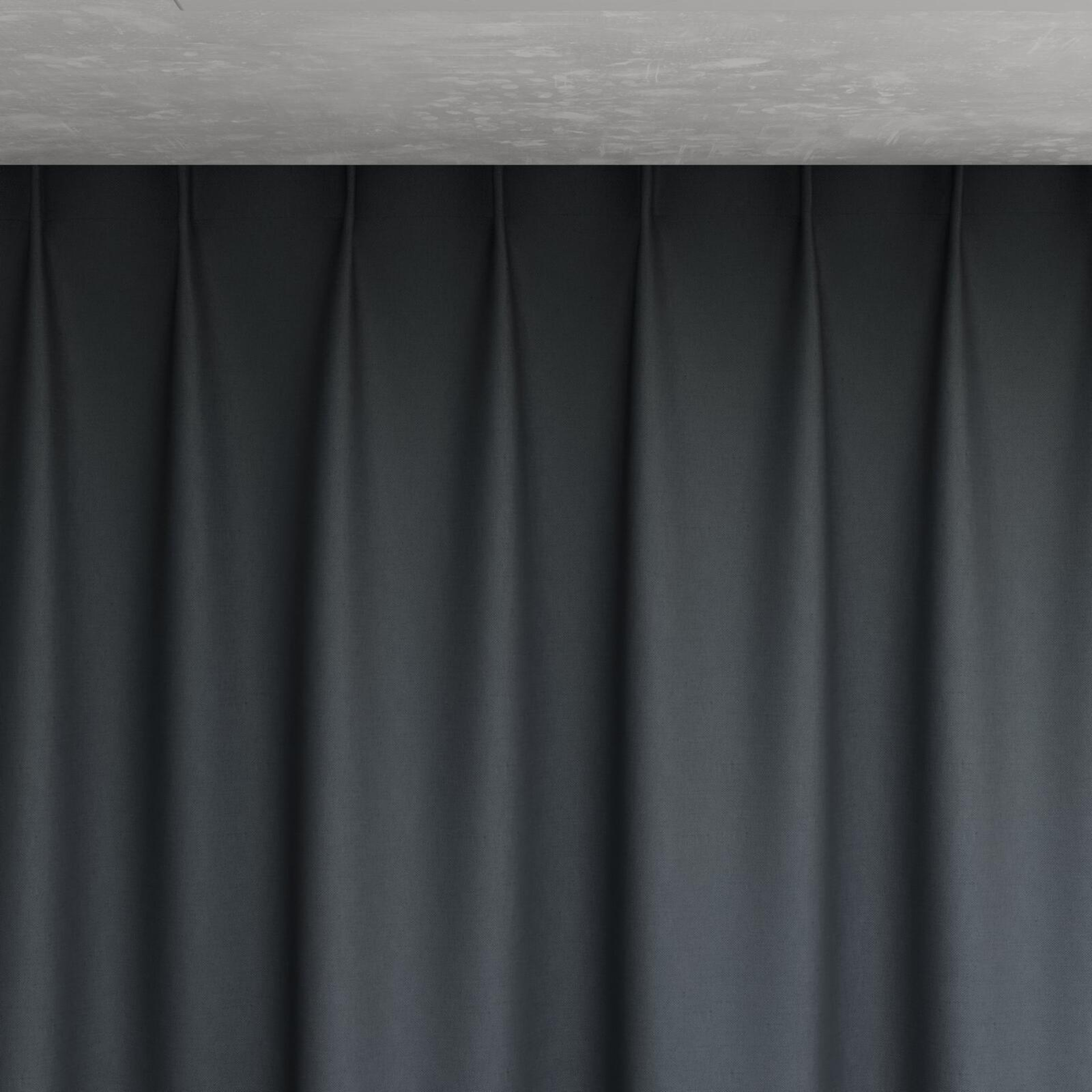Top view of Urban Greystone, pinch pleat