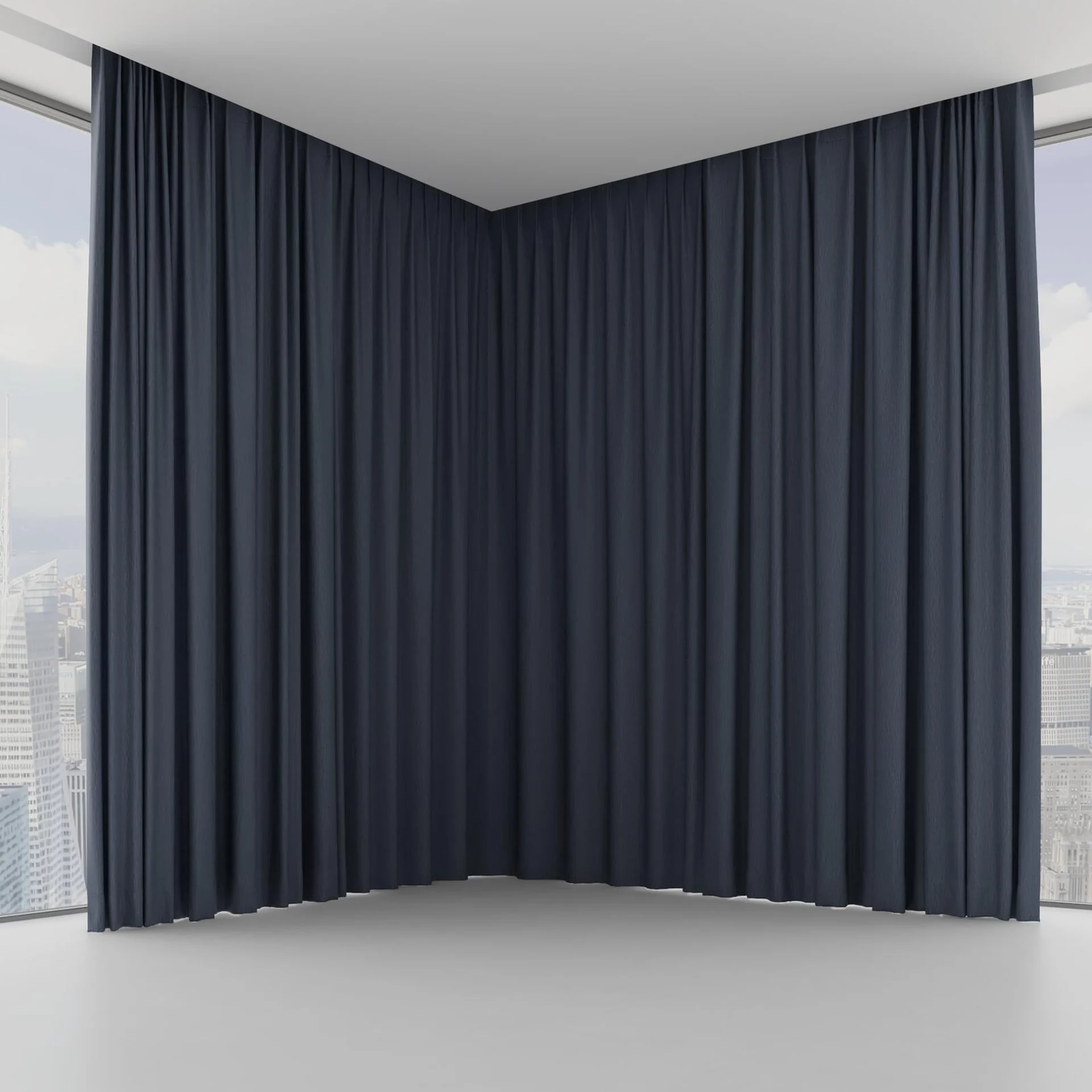 Front view of Tuxedo Jeans, on hidden rail