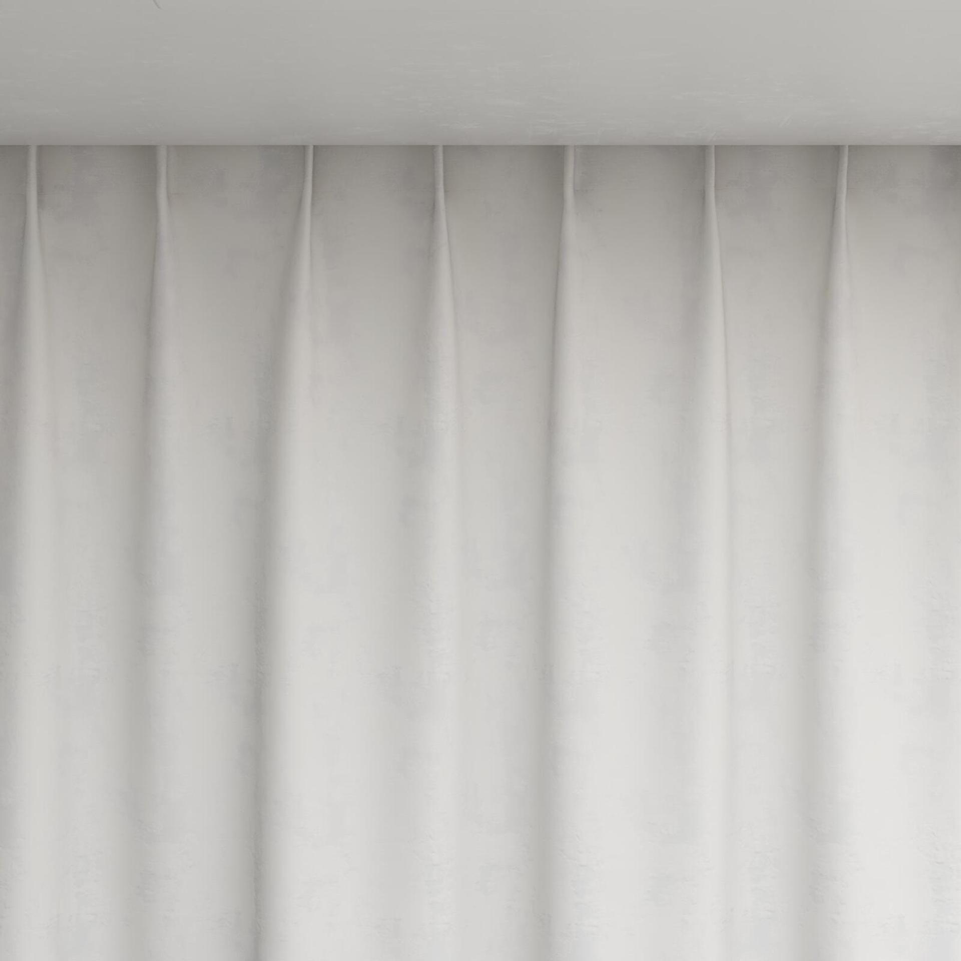 Top view of Innovation Snow, pinch pleat