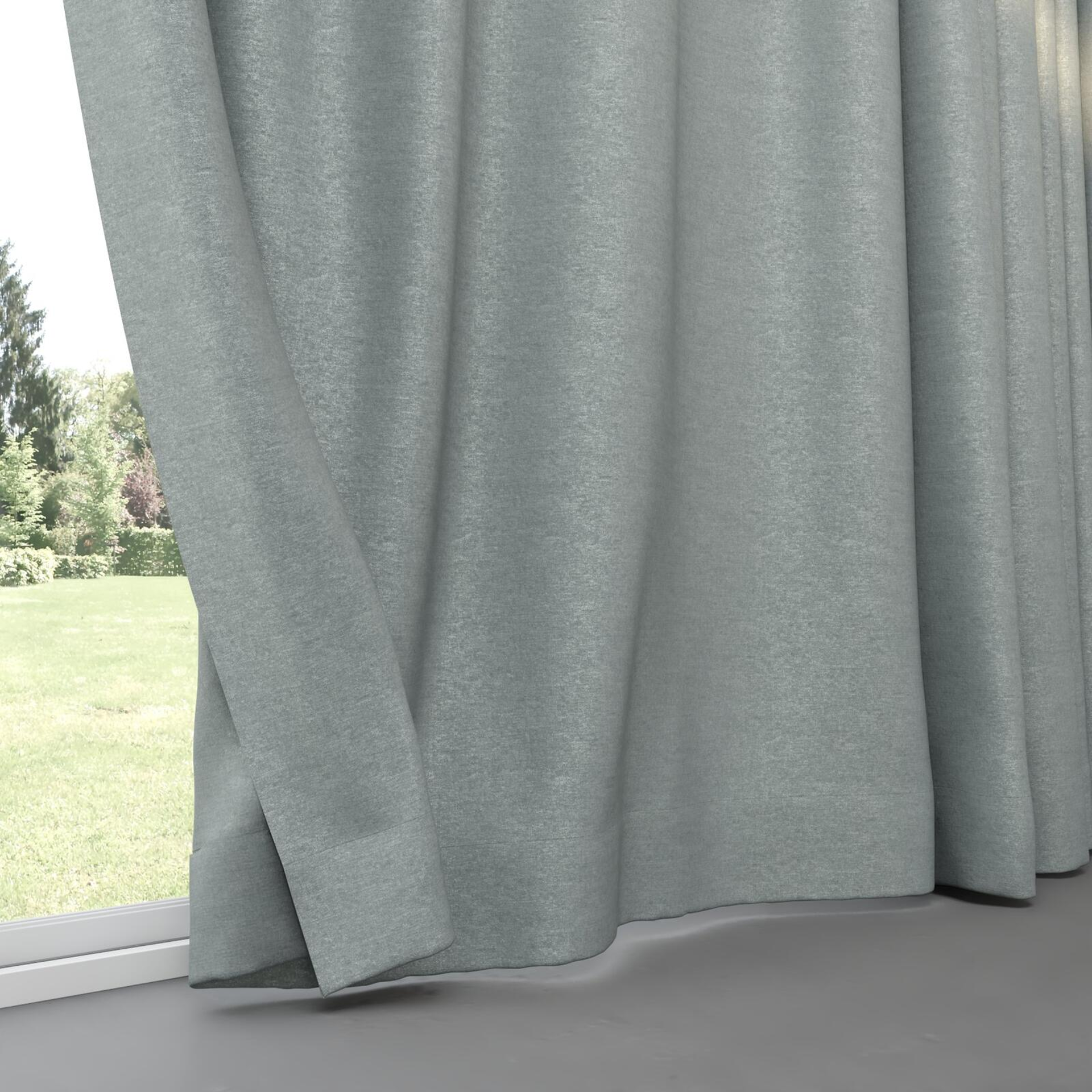 Bottom view of Drama Sage, pinch pleat