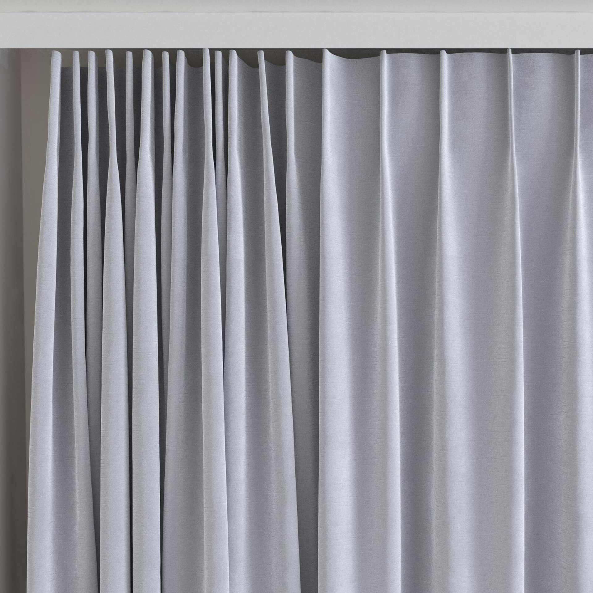 Top view of Moon Cloud, on curtain rail