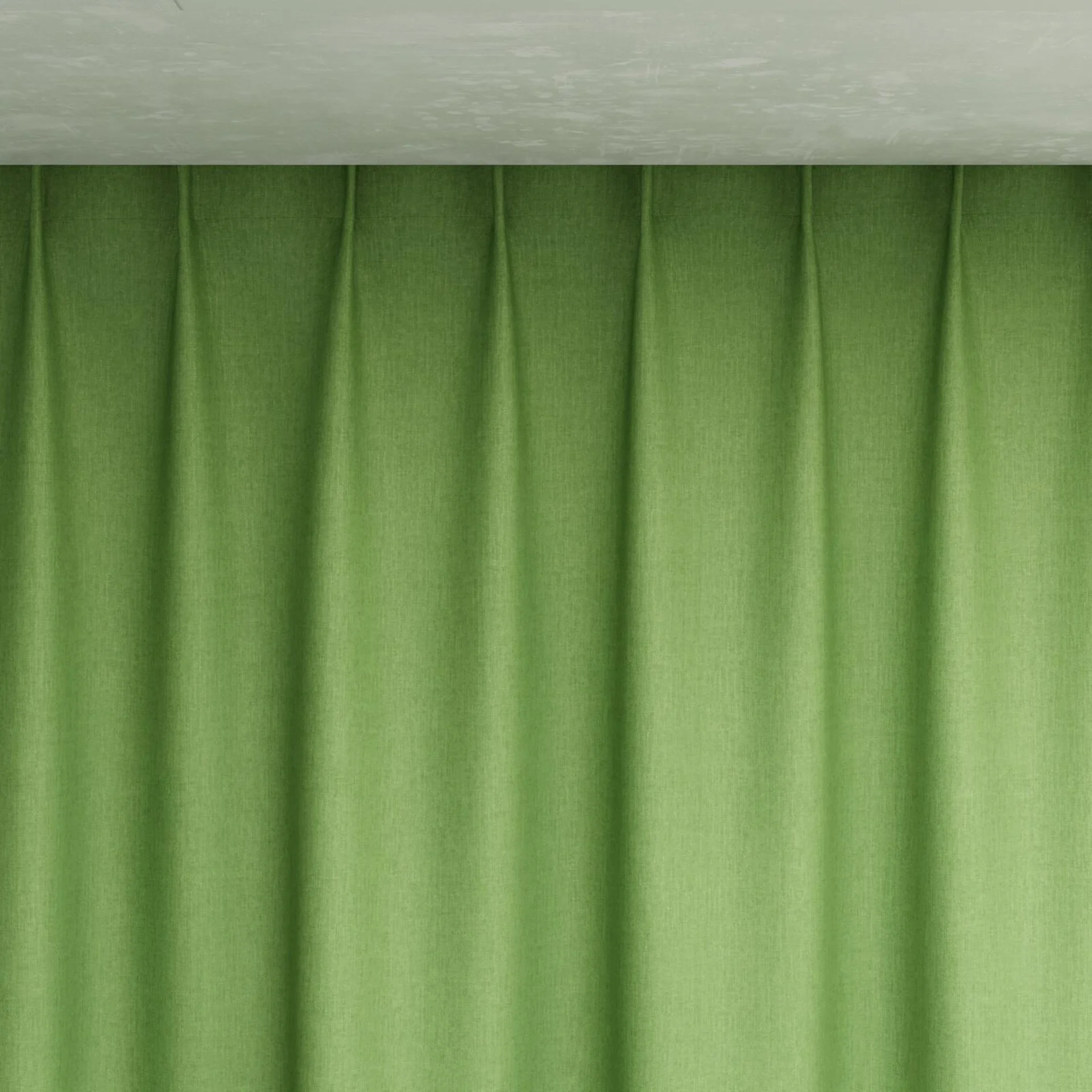 Top view of Cushy Apple, pinch pleat