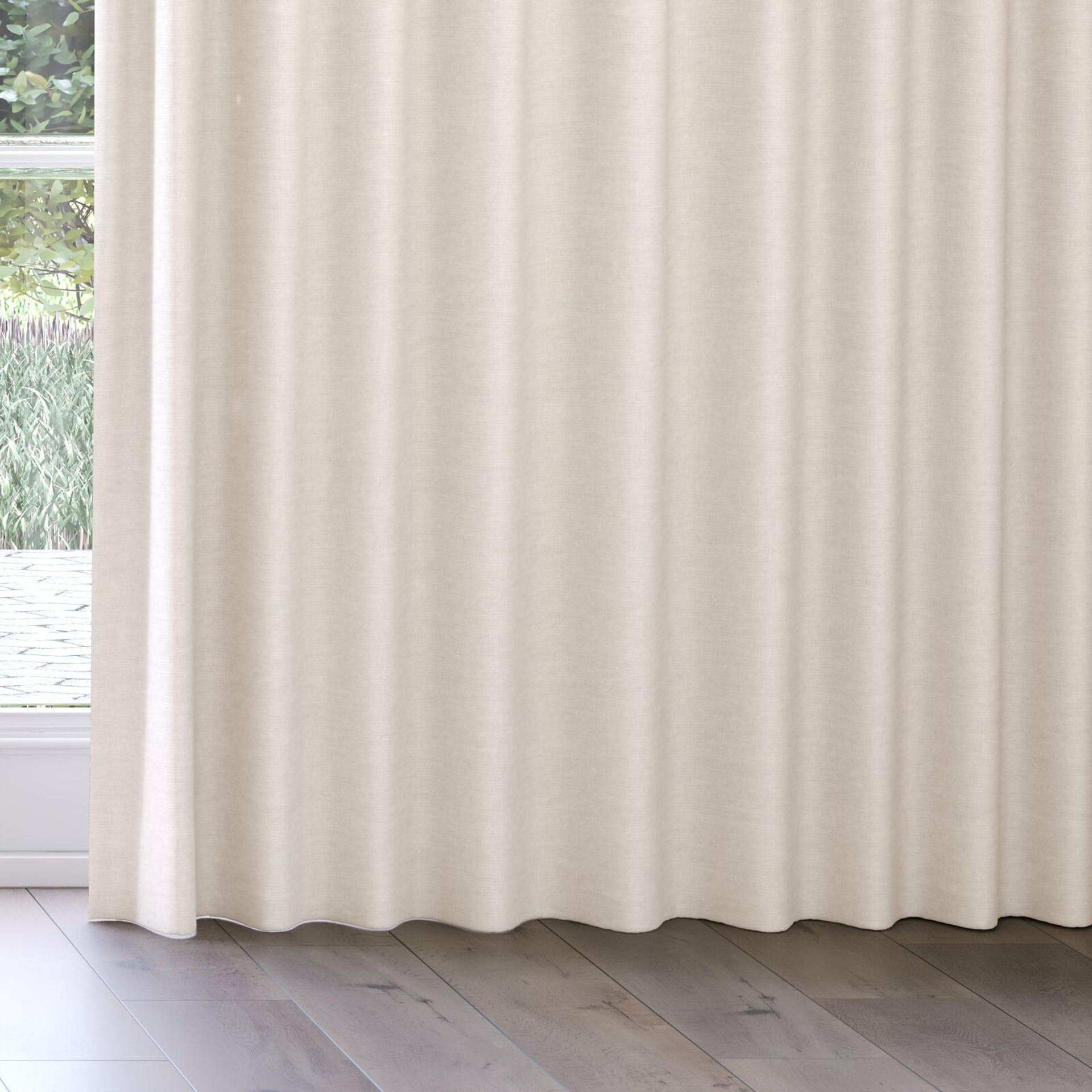 Bottom view of Drama Wool, on curtain rail