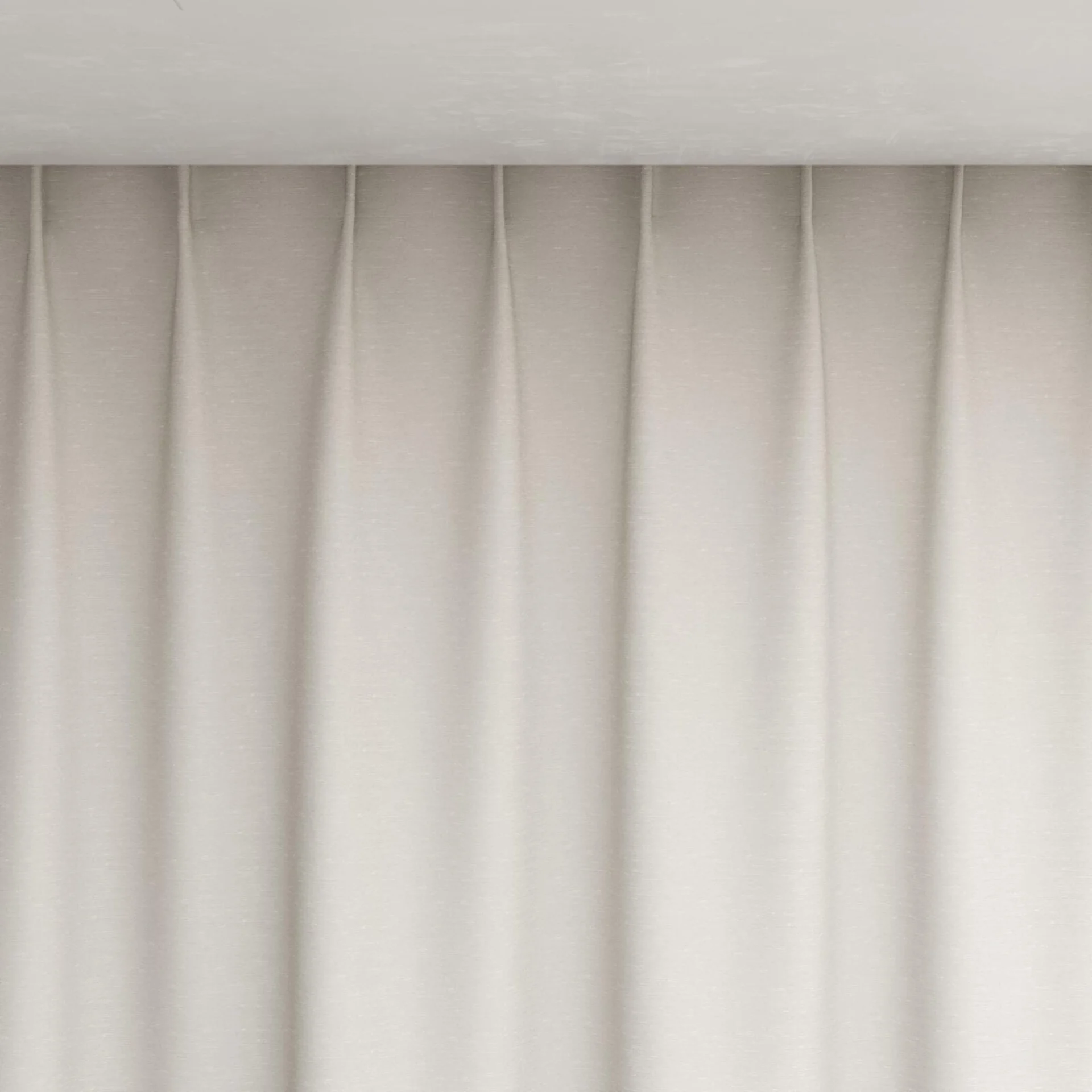 Top view of Maharaja II Ivory, pinch pleat