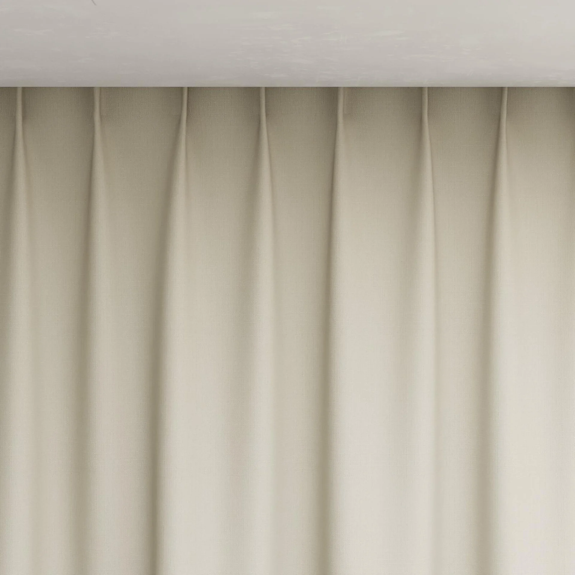 Top view of Darkness Raffia, pinch pleat