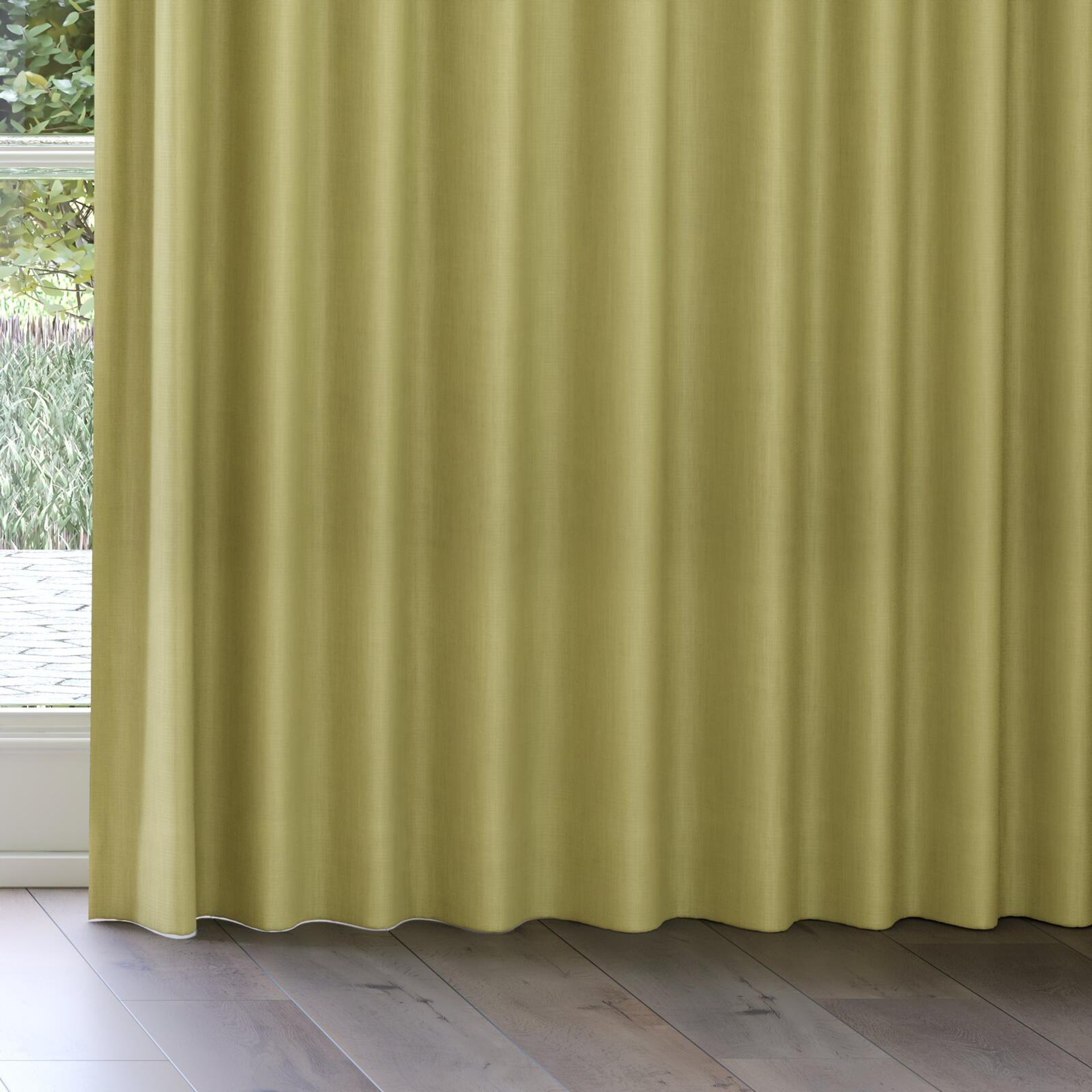 Bottom view of Lexicon Avocado, on curtain rail