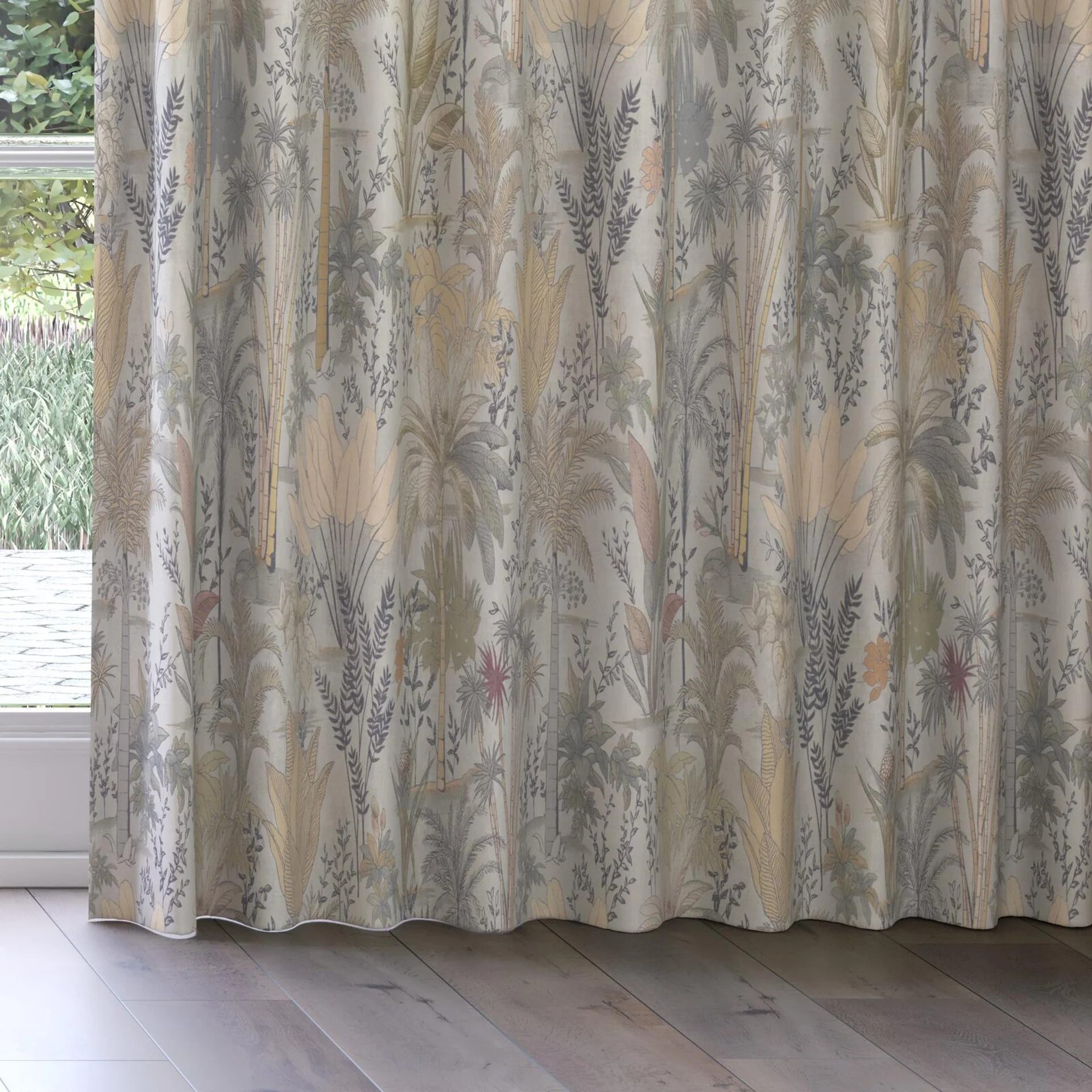 Bottom view of Paloma Water, on curtain rail
