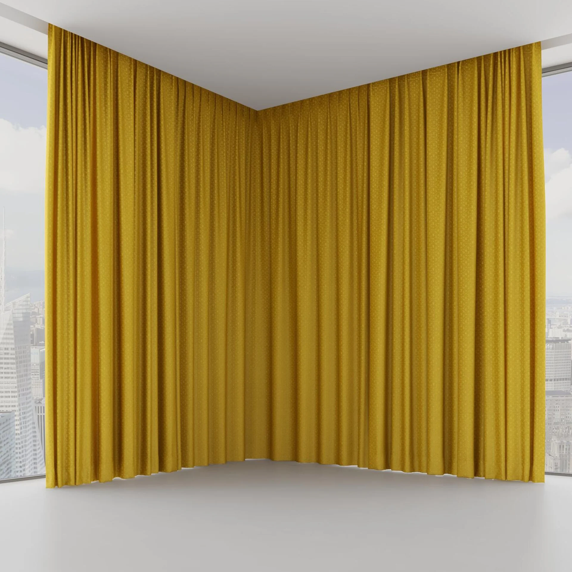 Front view of Requiem Gold, on hidden rail