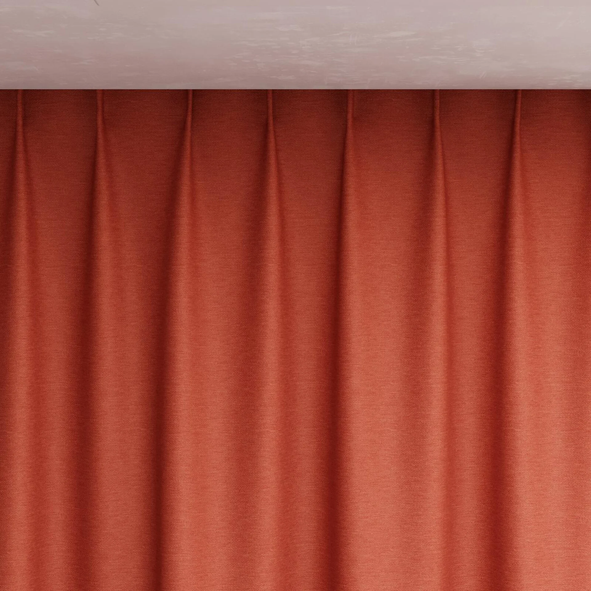Top view of Colourwash Eco Chili, pinch pleat