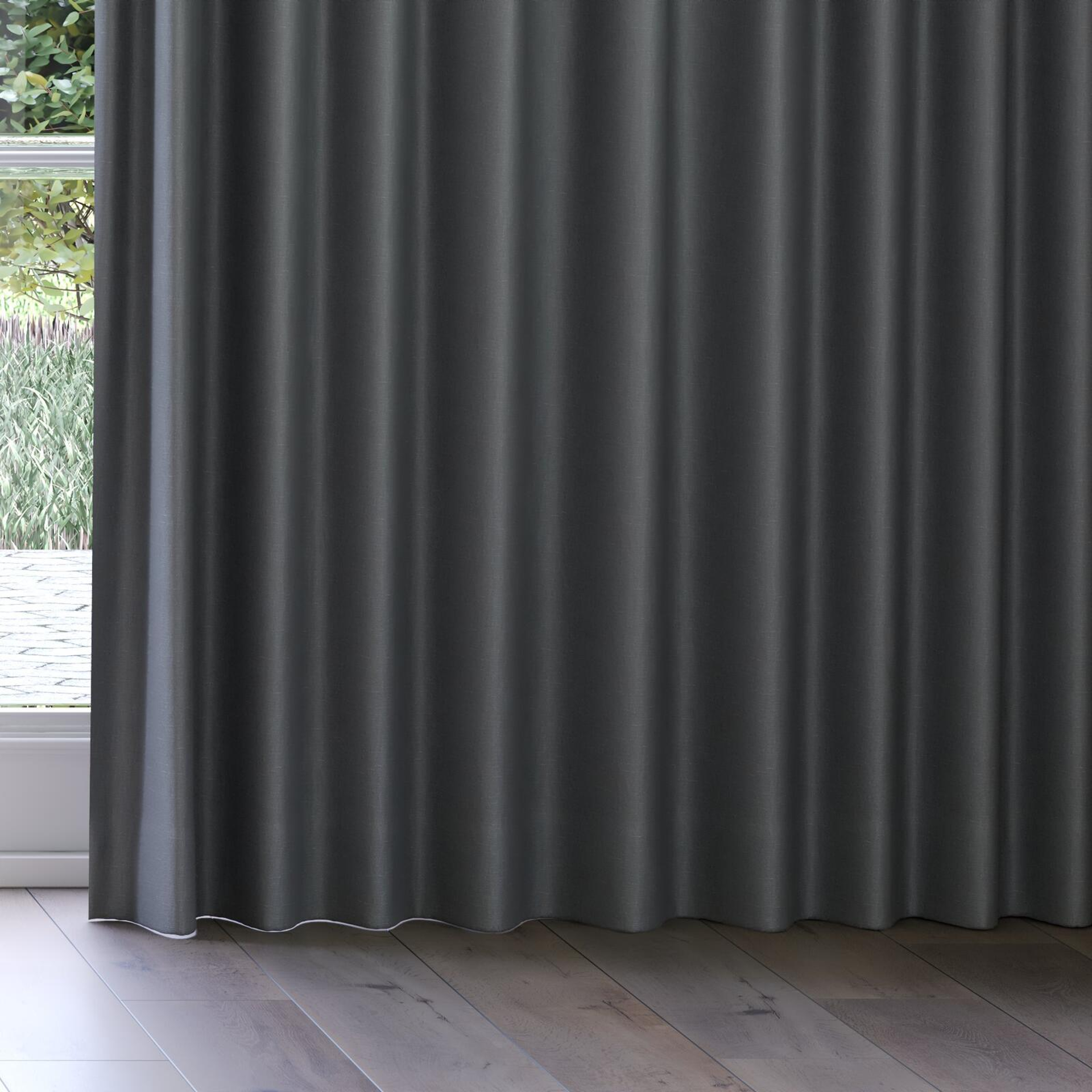 Bottom view of Eternal Smoke, on curtain rail