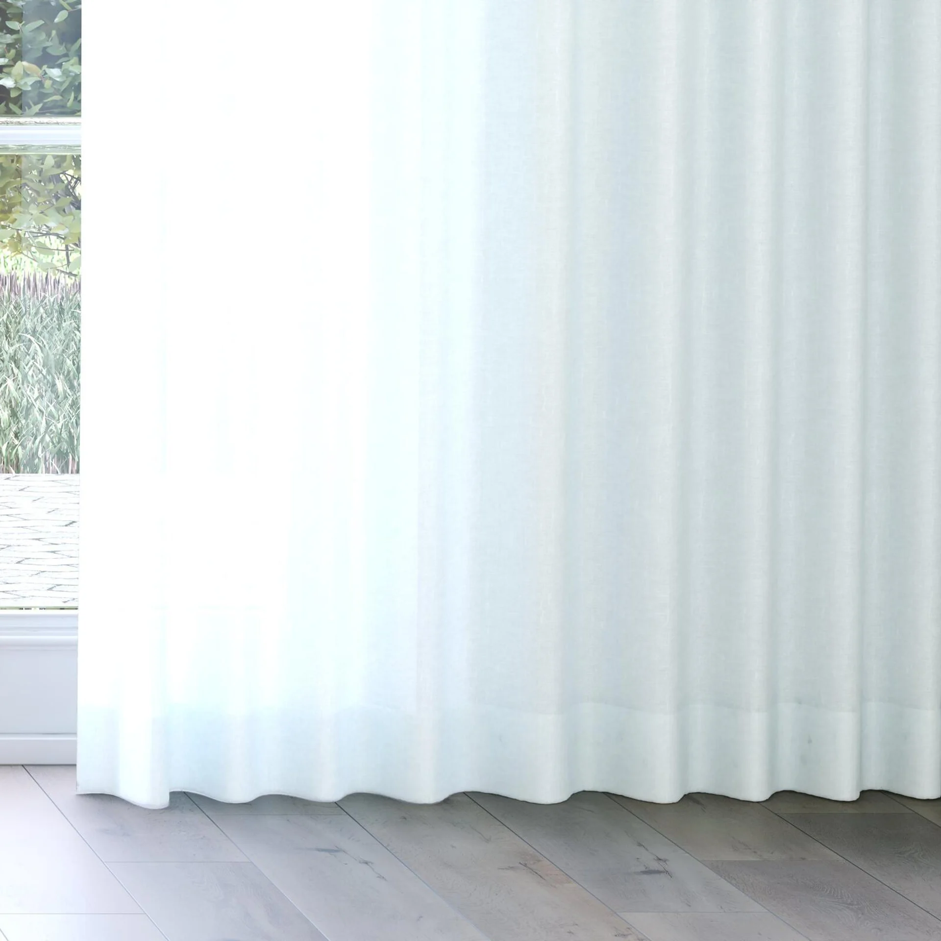 Bottom view of Arcadia Mineral, on curtain rail