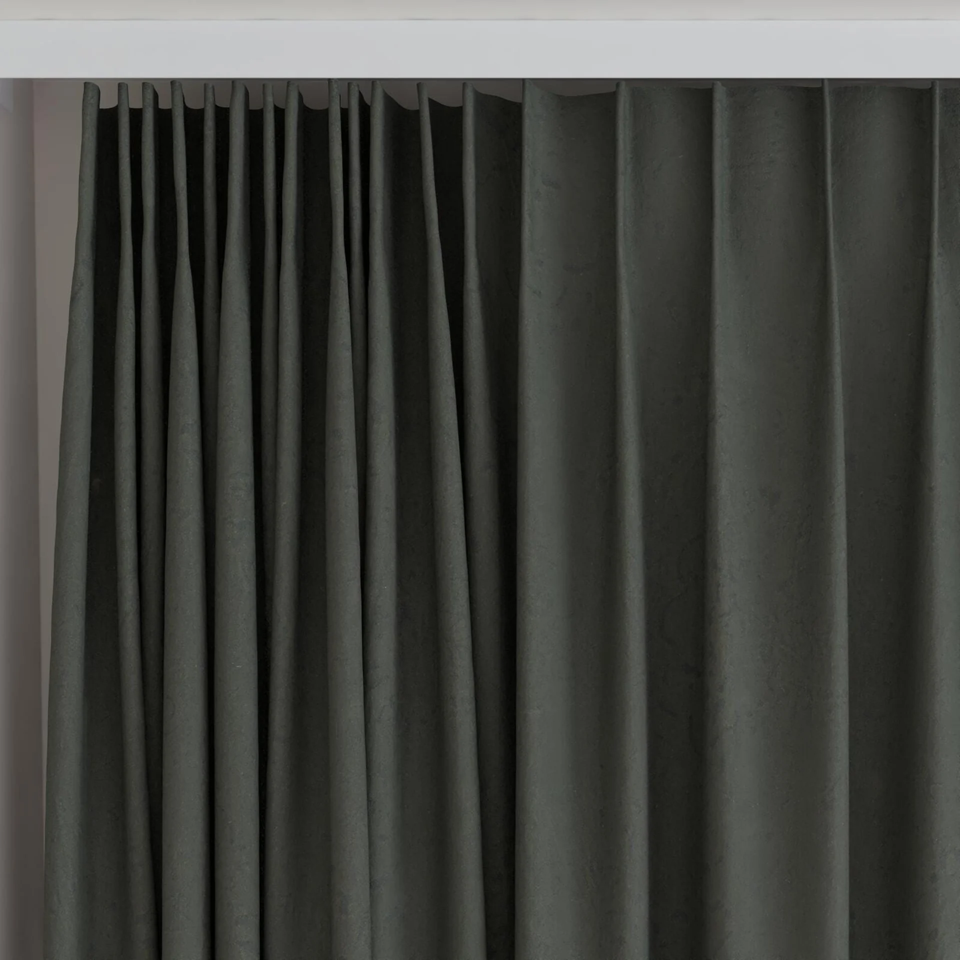 Top view of Azulejo Martini, on curtain rail