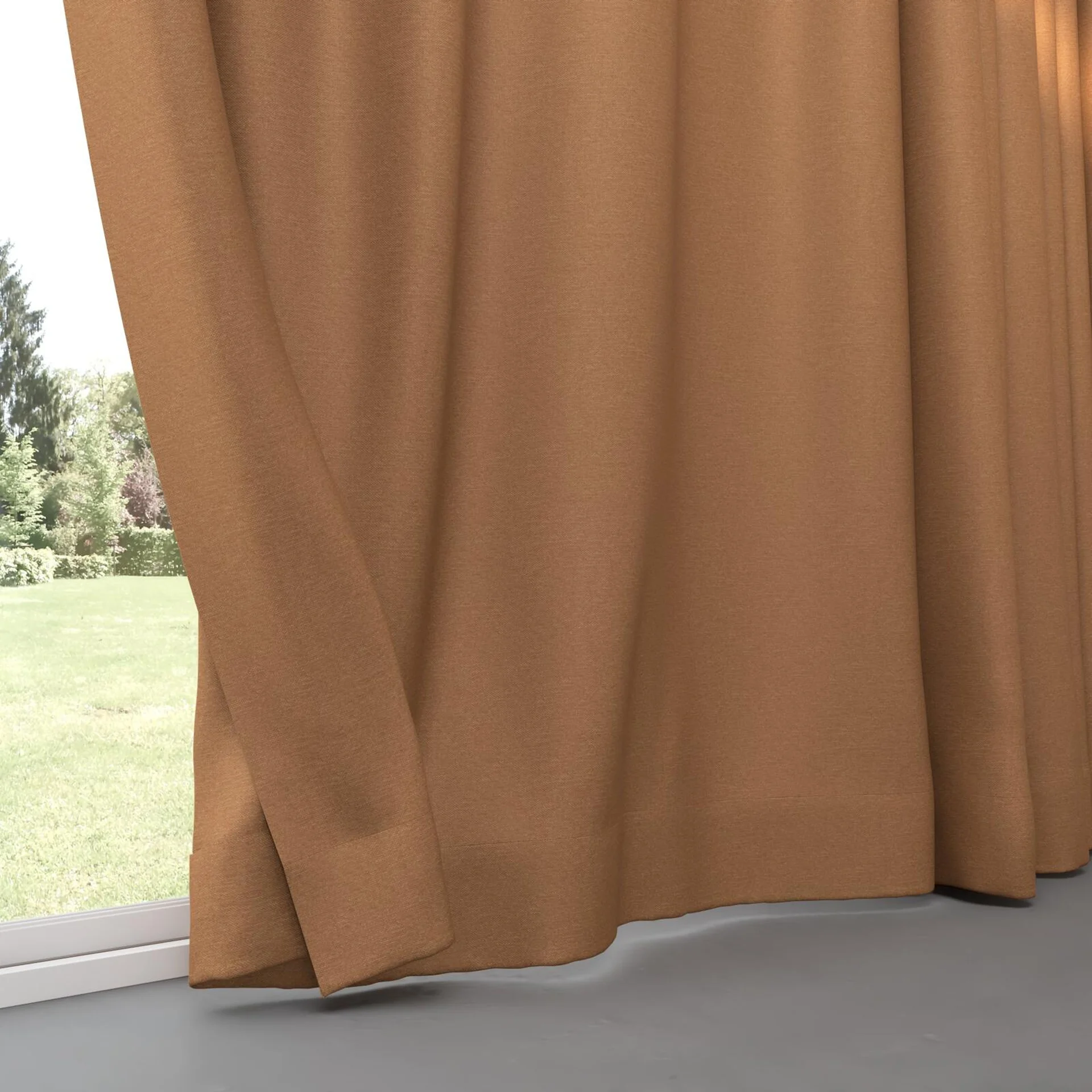 Bottom view of Duede Fox, pinch pleat