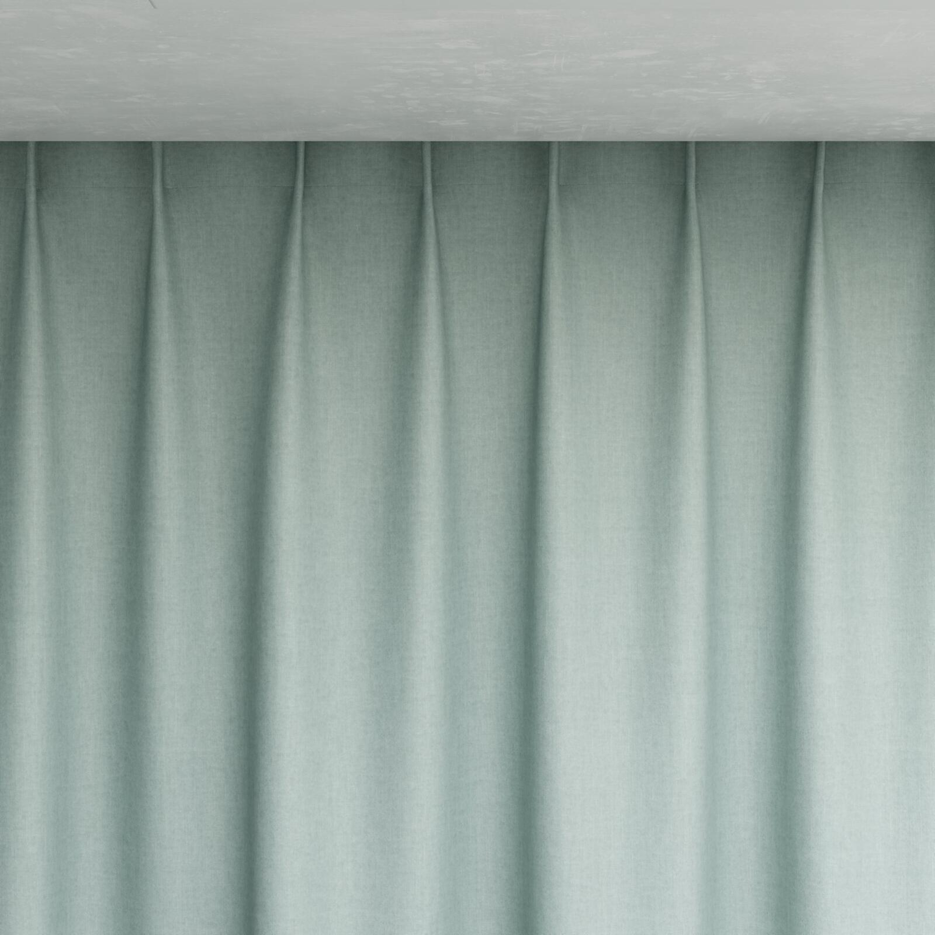 Top view of Cushy Sky, pinch pleat