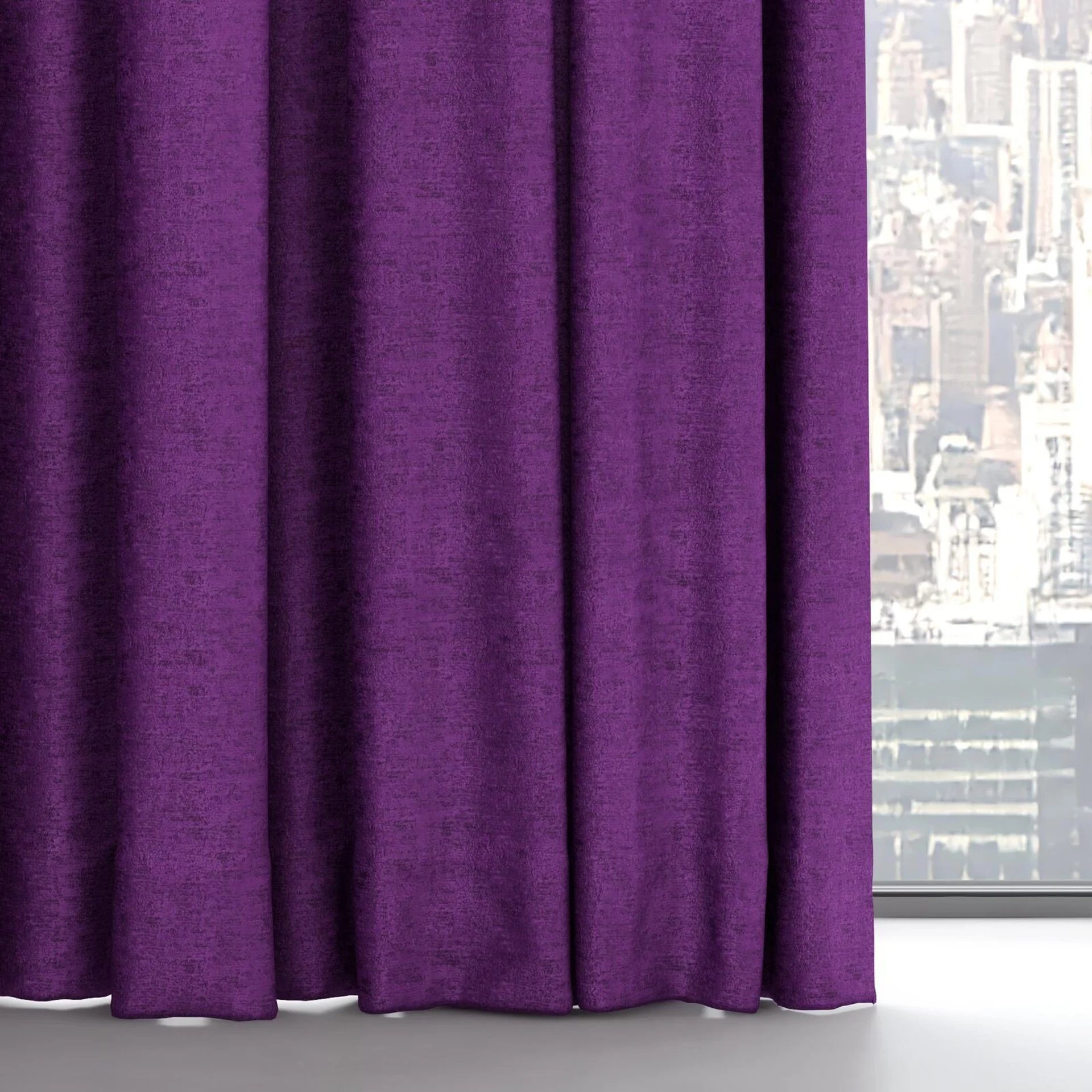 Bottom view of Hug Violet, on hidden rail
