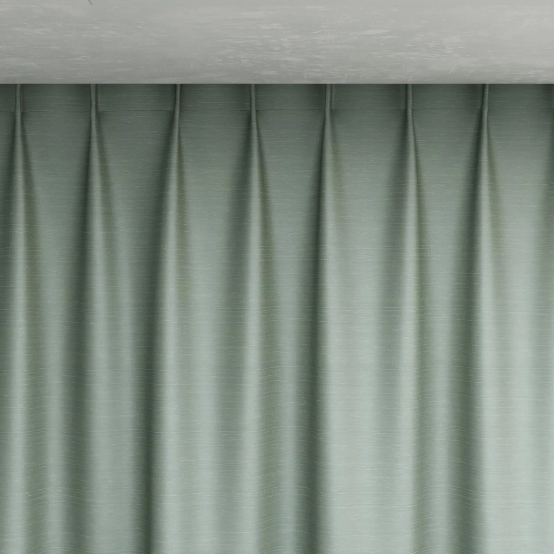 Top view of Silky Duckegg, pinch pleat