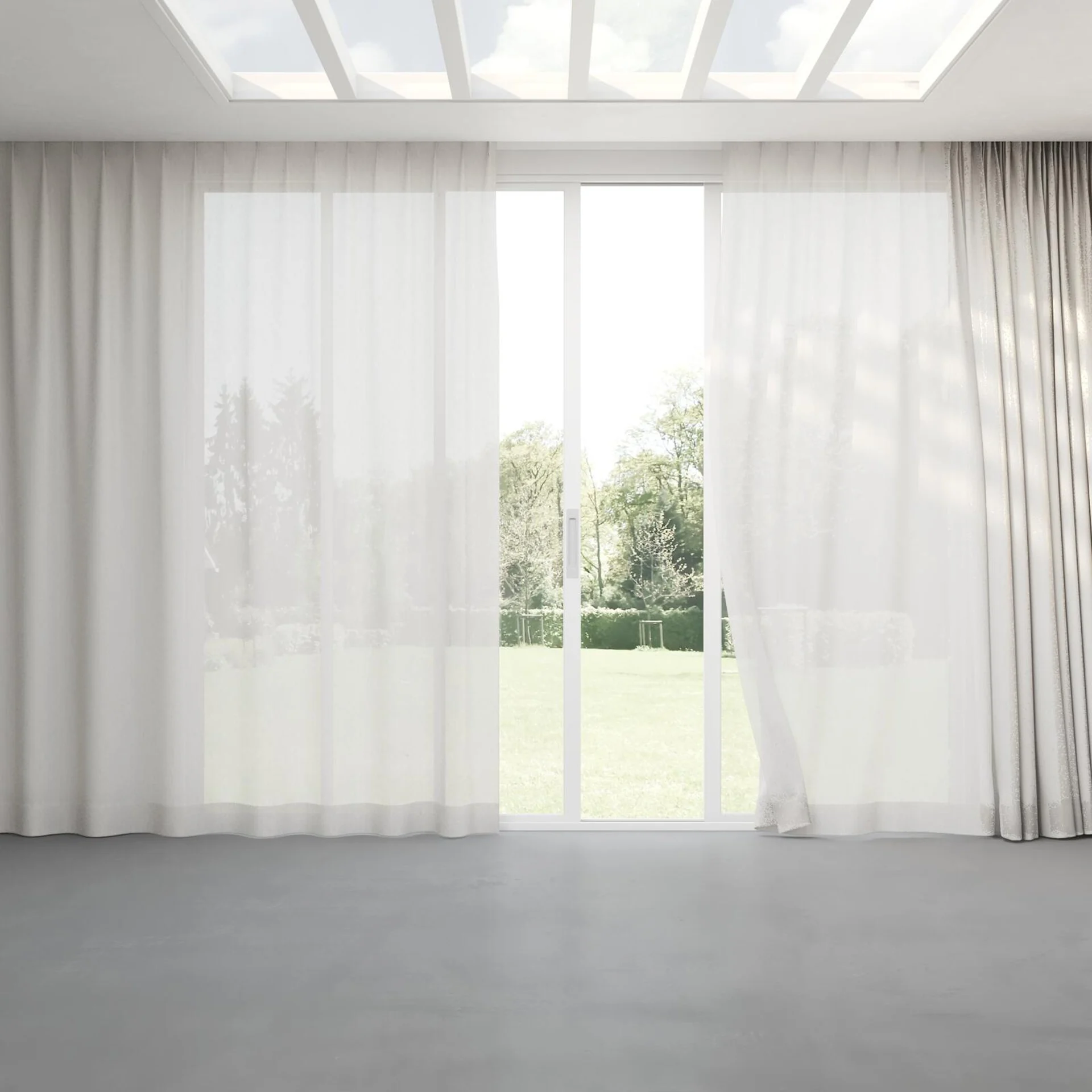 Full view of Balance Cloud, pinch pleat