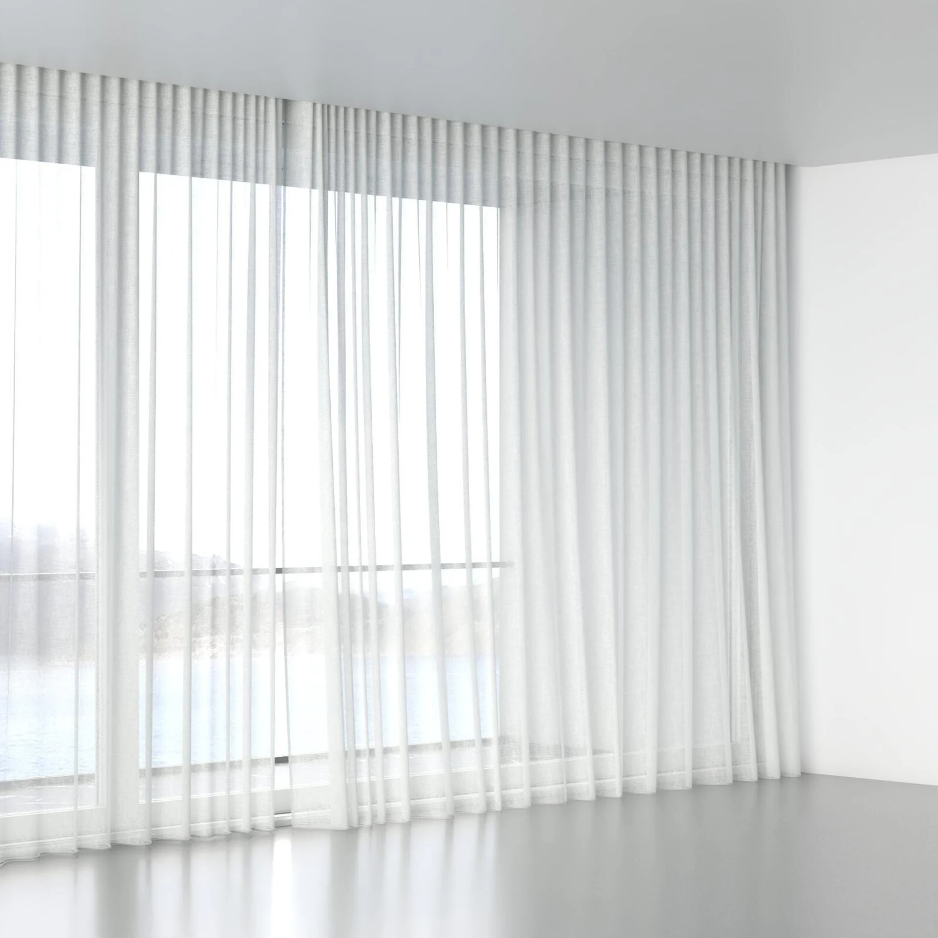 Full view of Statement Marble, wave pleat