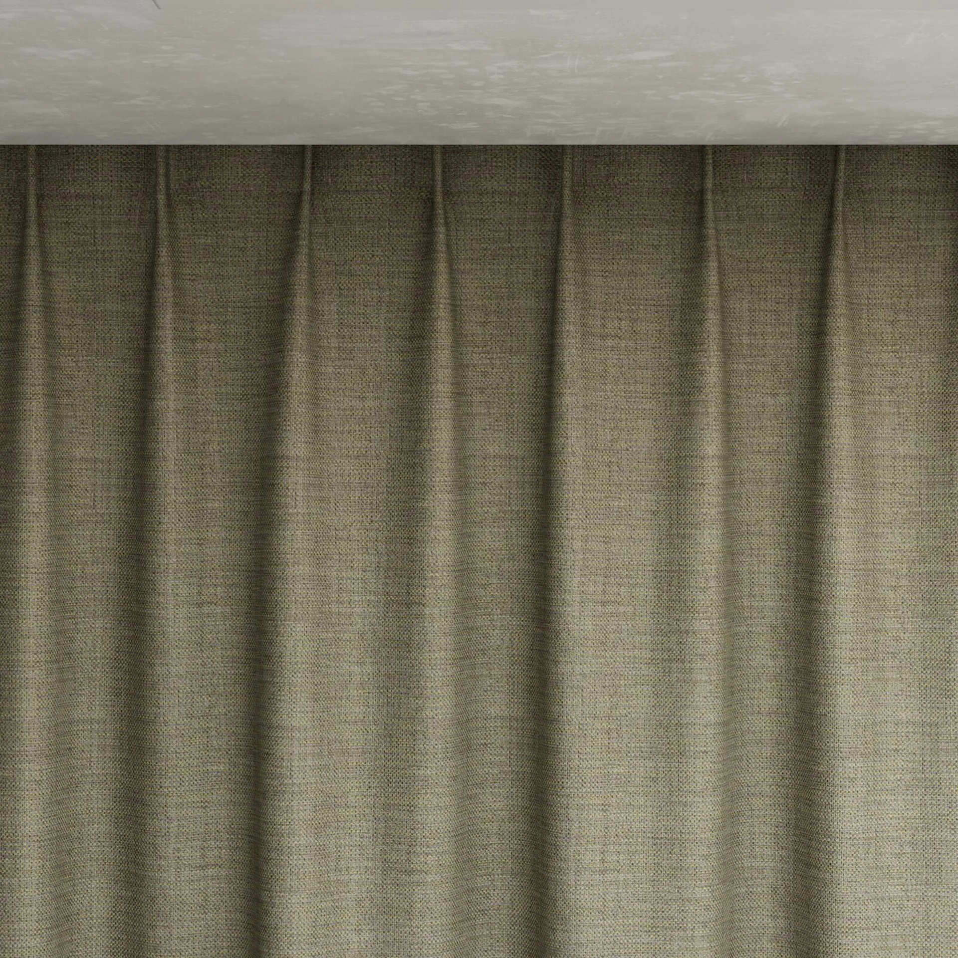 Top view of Latin Pistachio, pinch pleat