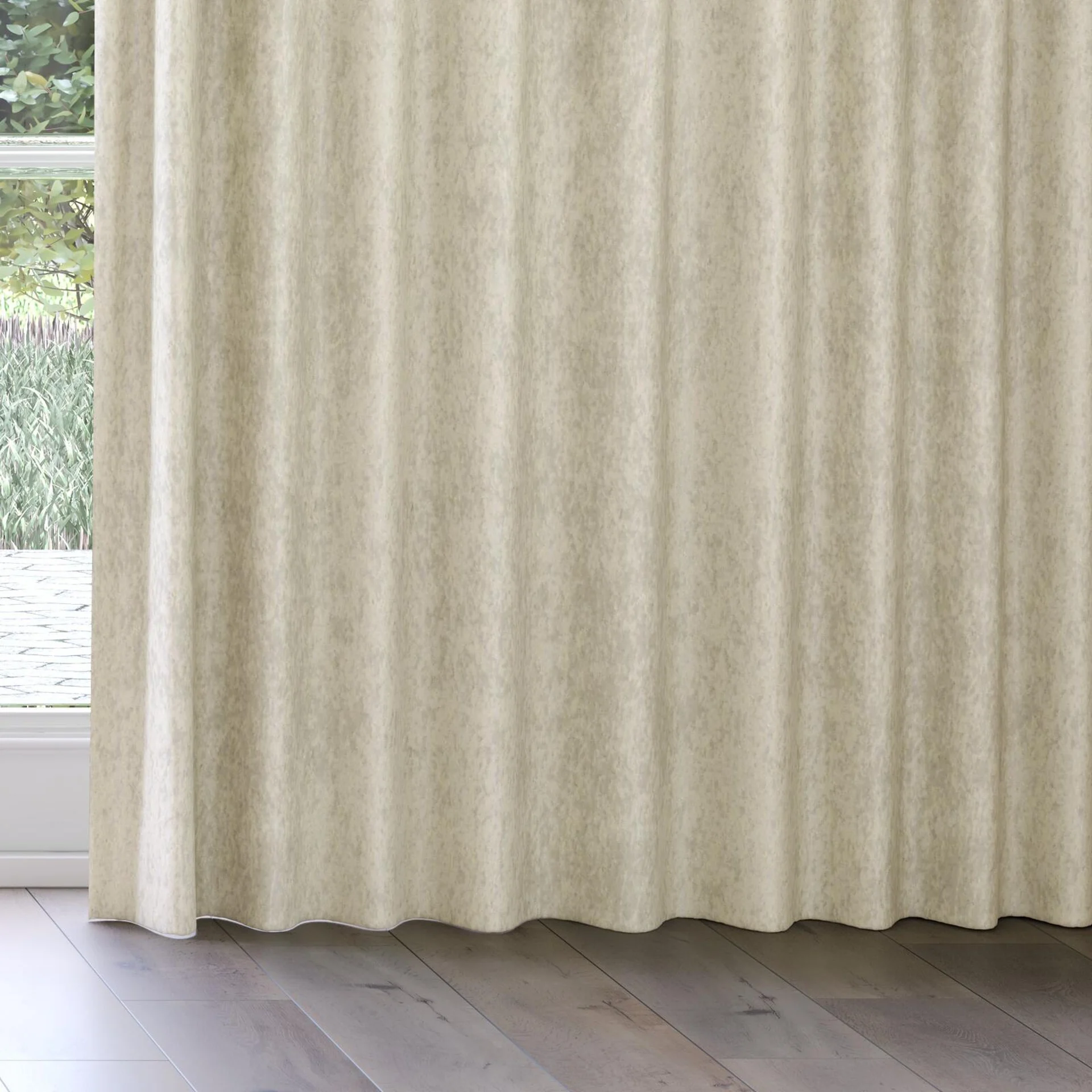 Bottom view of Opera Dune, on curtain rail
