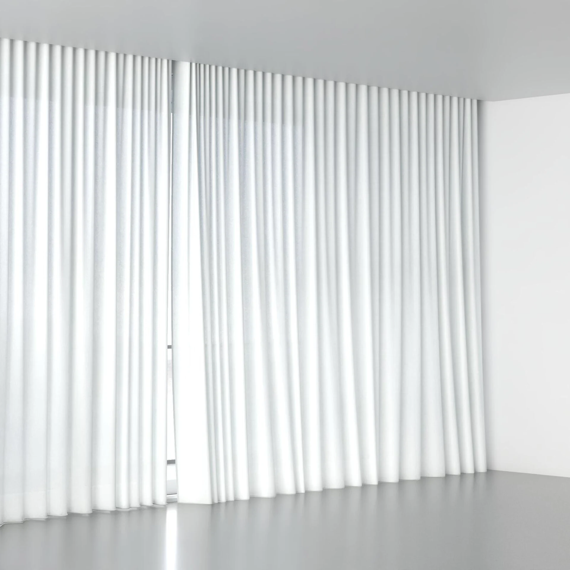 Full view of Ophelia Whisper, wave pleat