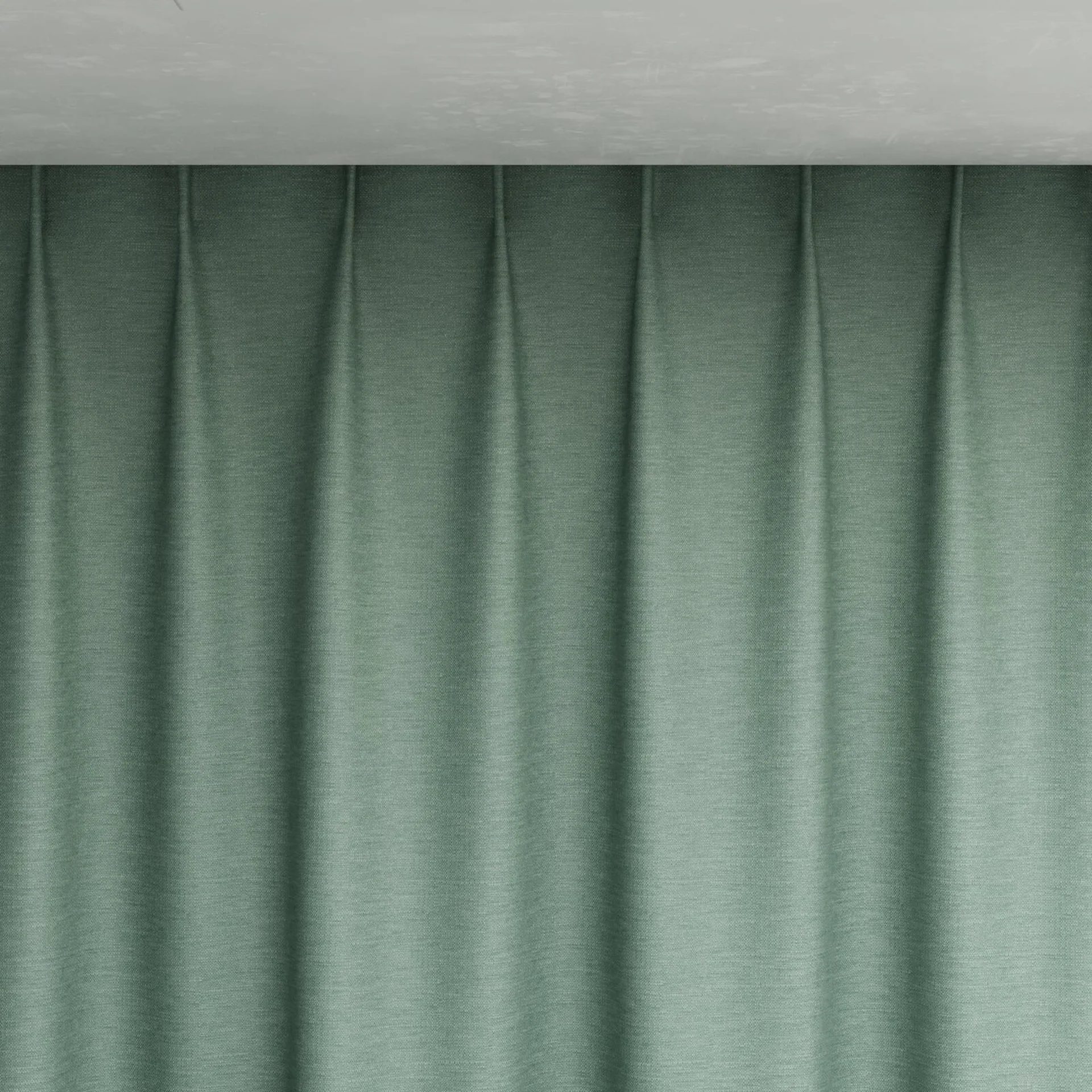 Top view of Colourwash Eco Lagoon, pinch pleat