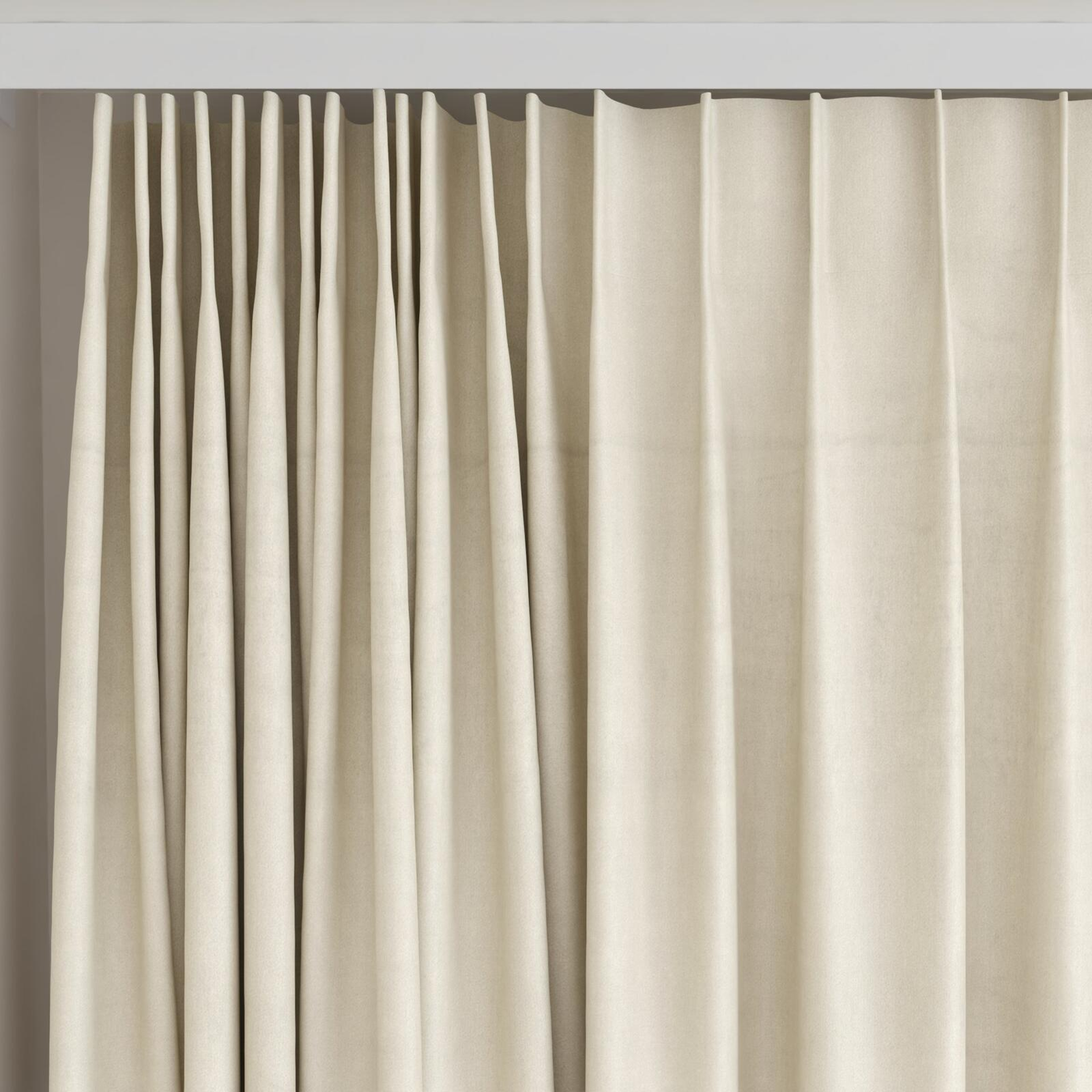 Top view of Warlock Putty, on curtain rail