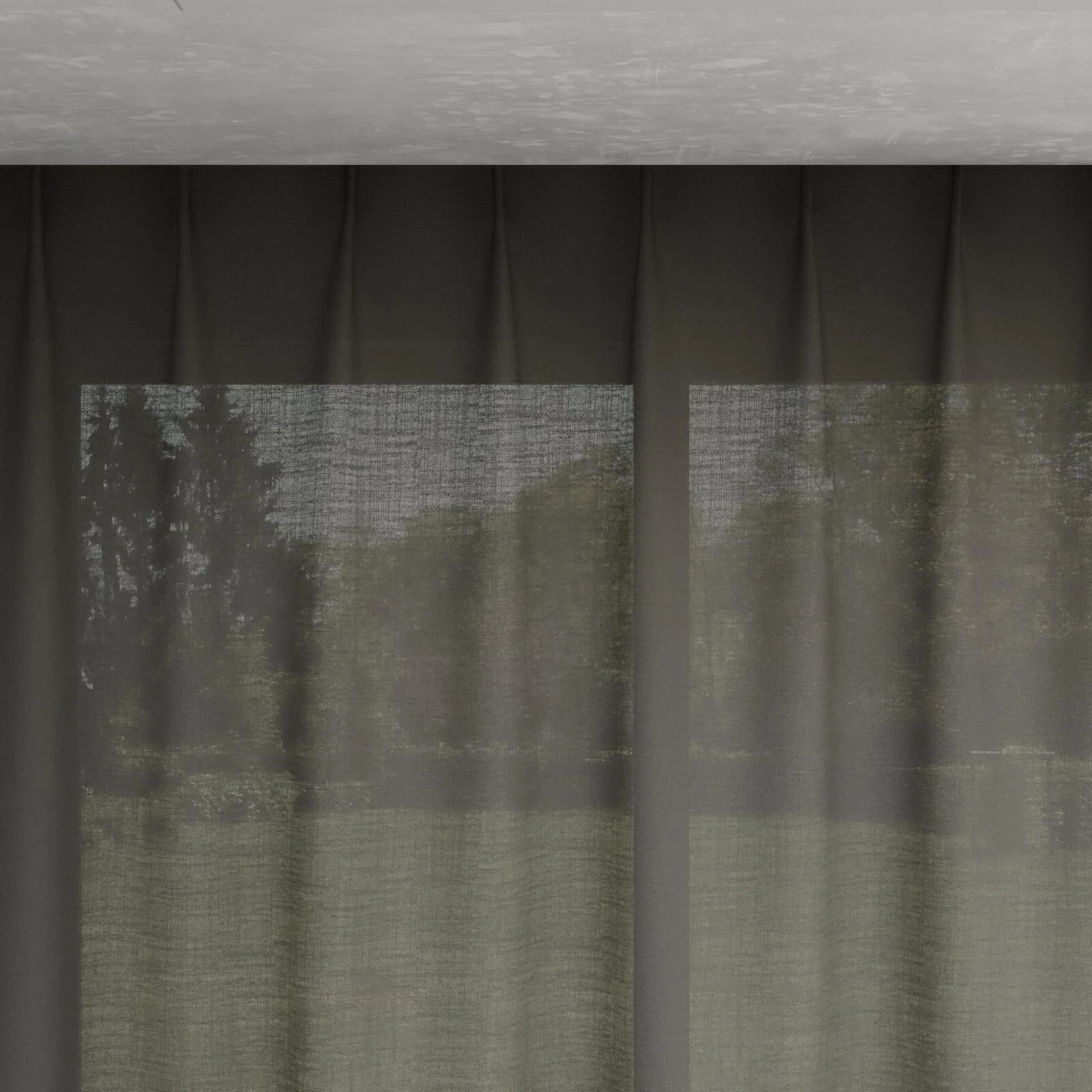 Top view of Envoy 2 Storm 320cm, pinch pleat