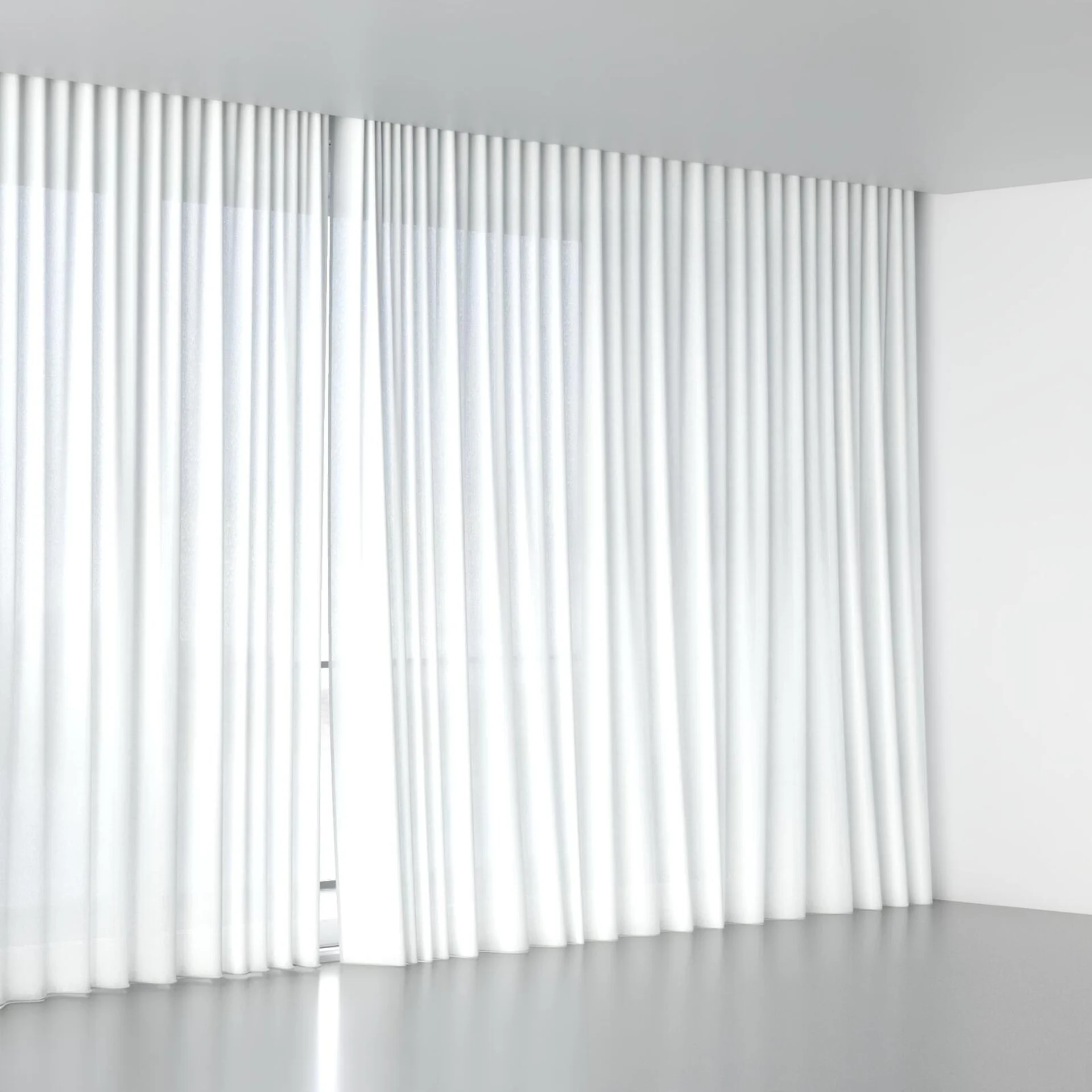Full view of Ophelia Cream, wave pleat