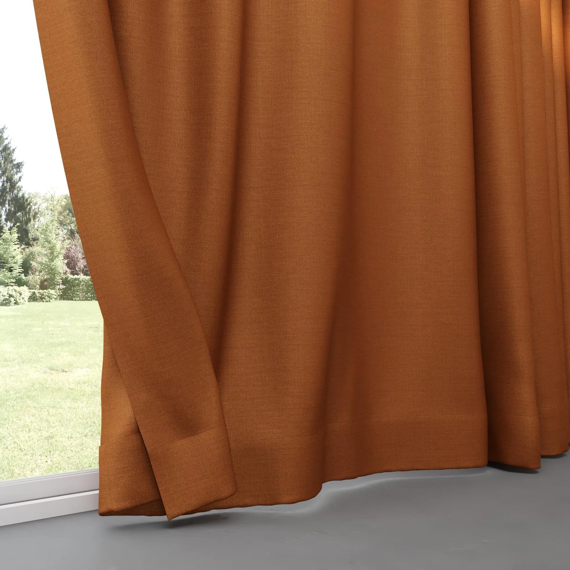 Bottom view of Linex Ginger, pinch pleat