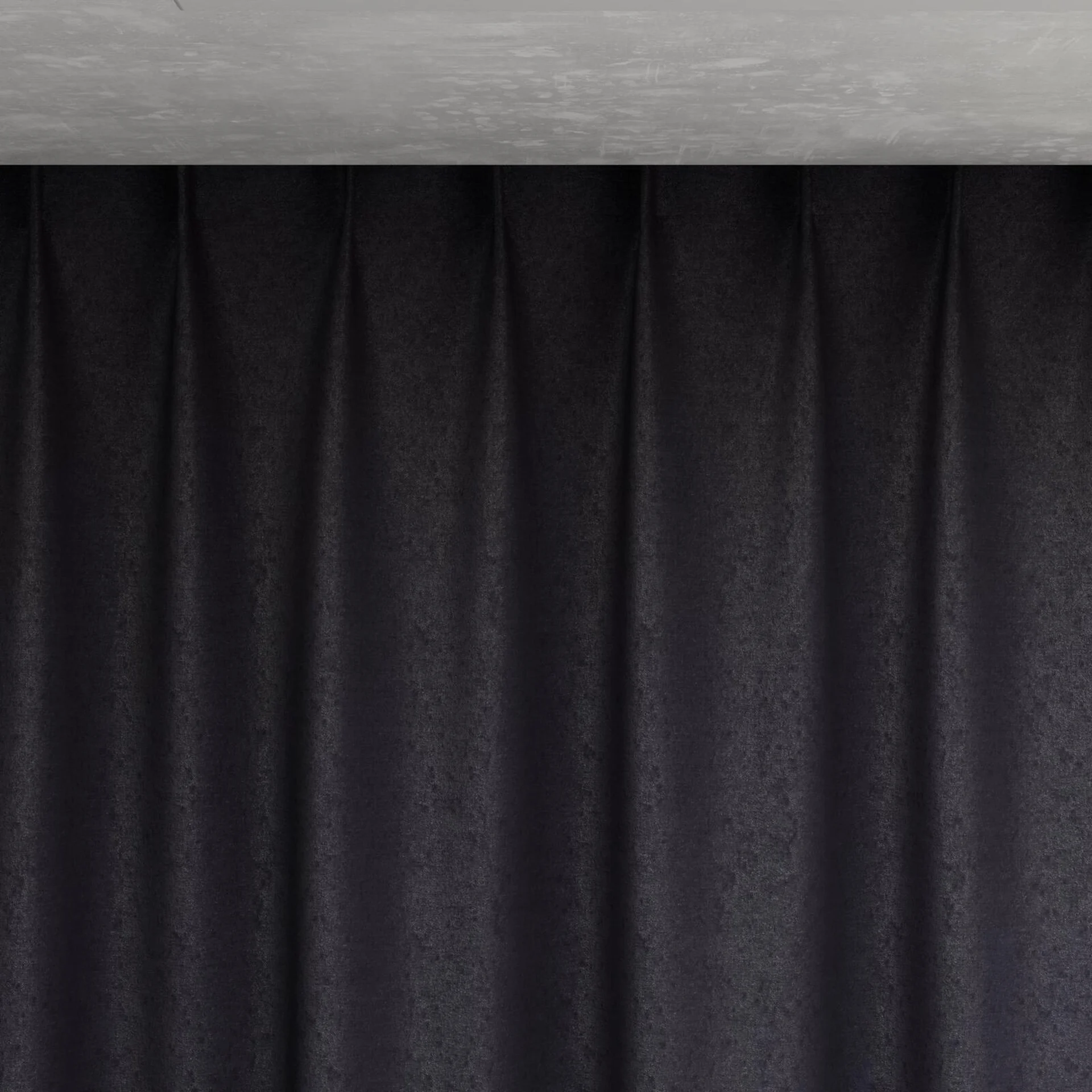 Top view of Drama Pewter, pinch pleat