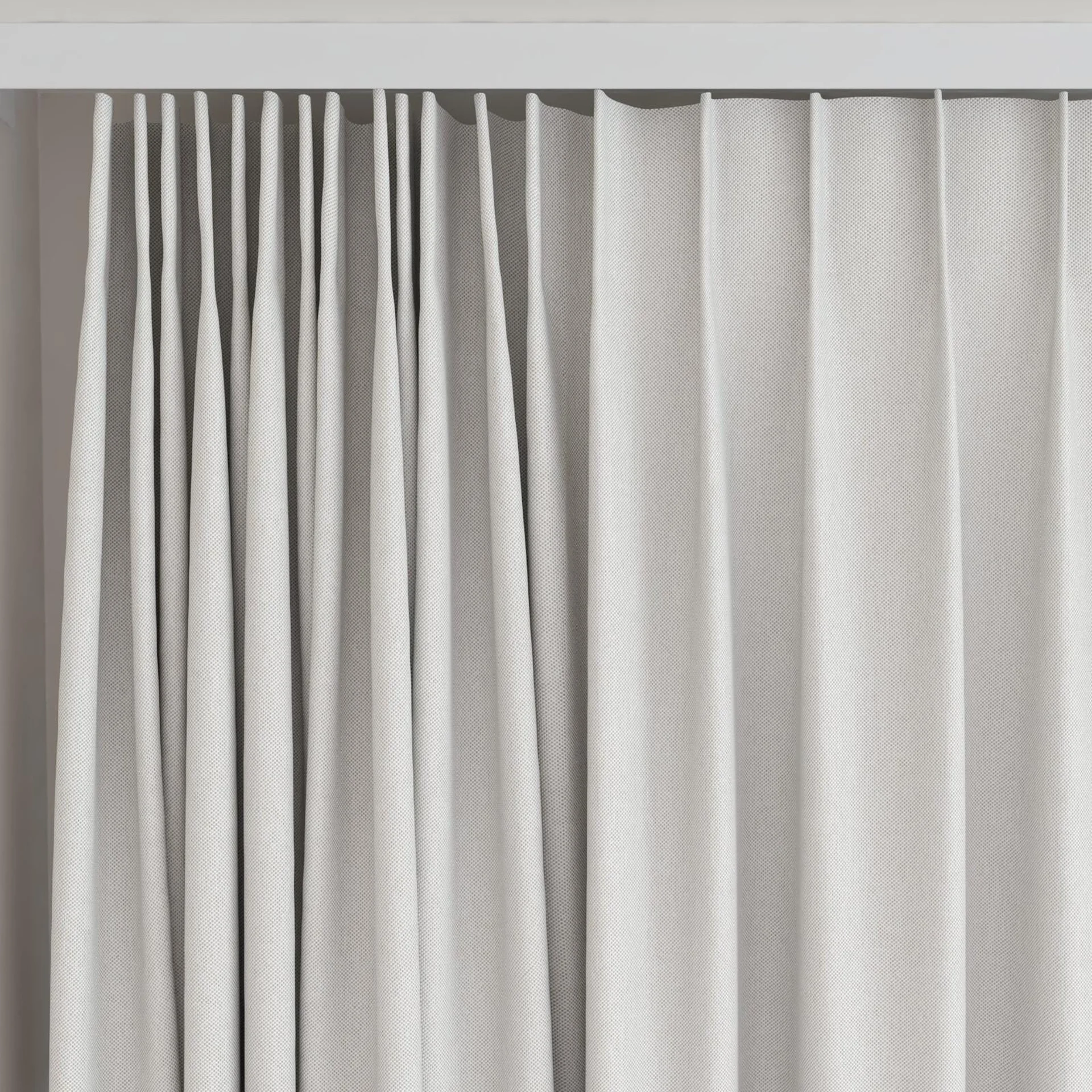 Top view of Oakley FR Sand, on curtain rail