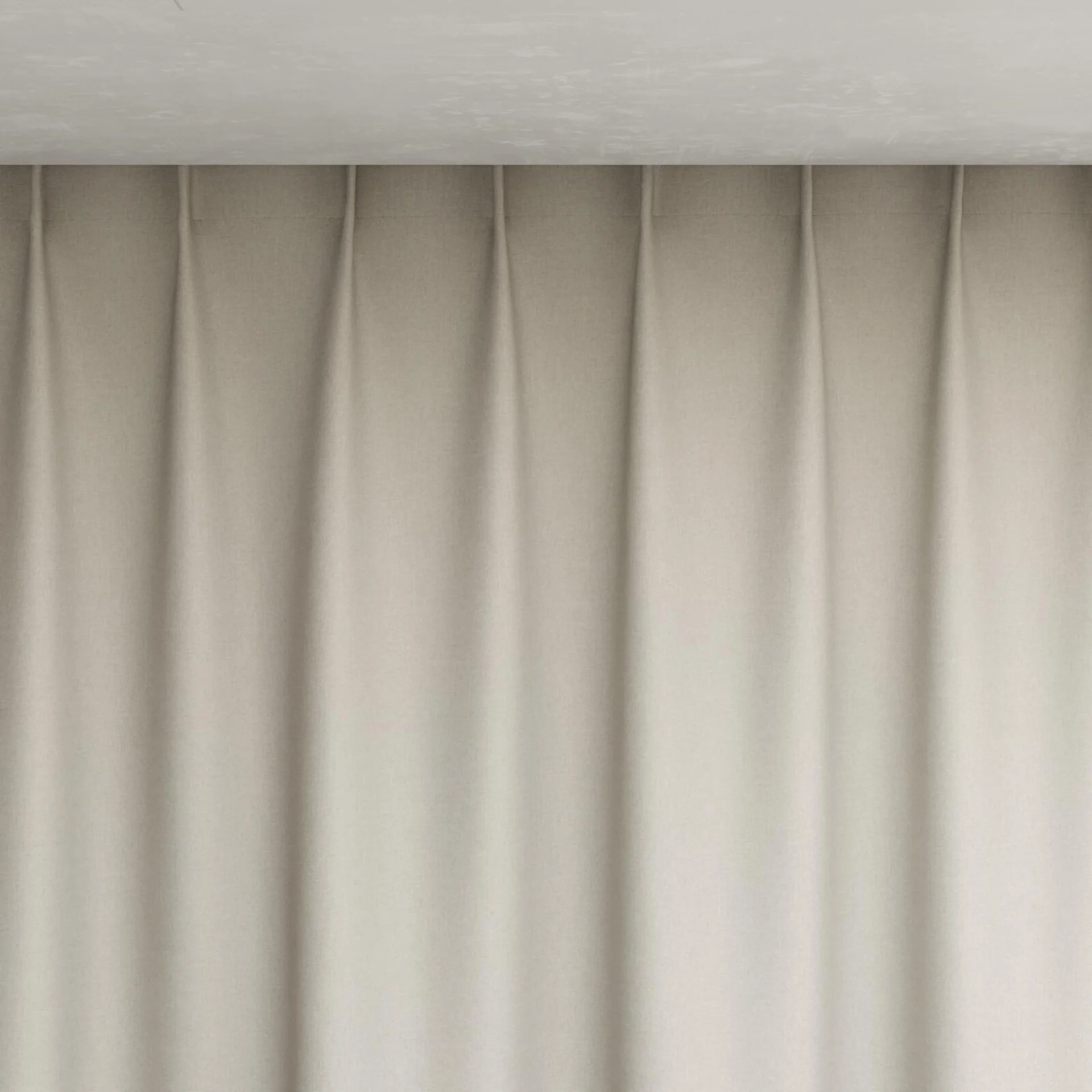Top view of Re Delis Putty, pinch pleat