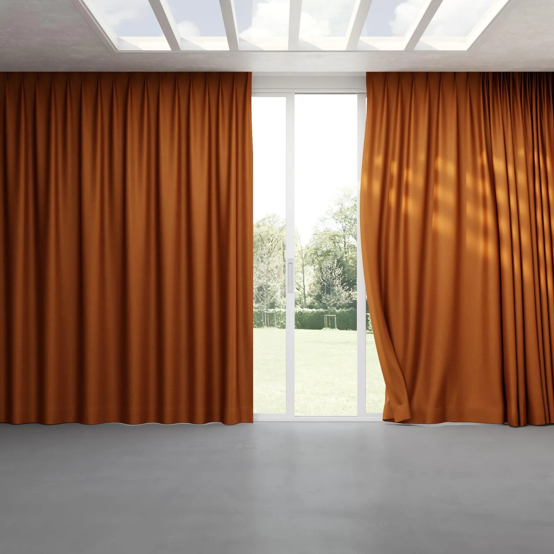 Full view of Linex Ginger, pinch pleat