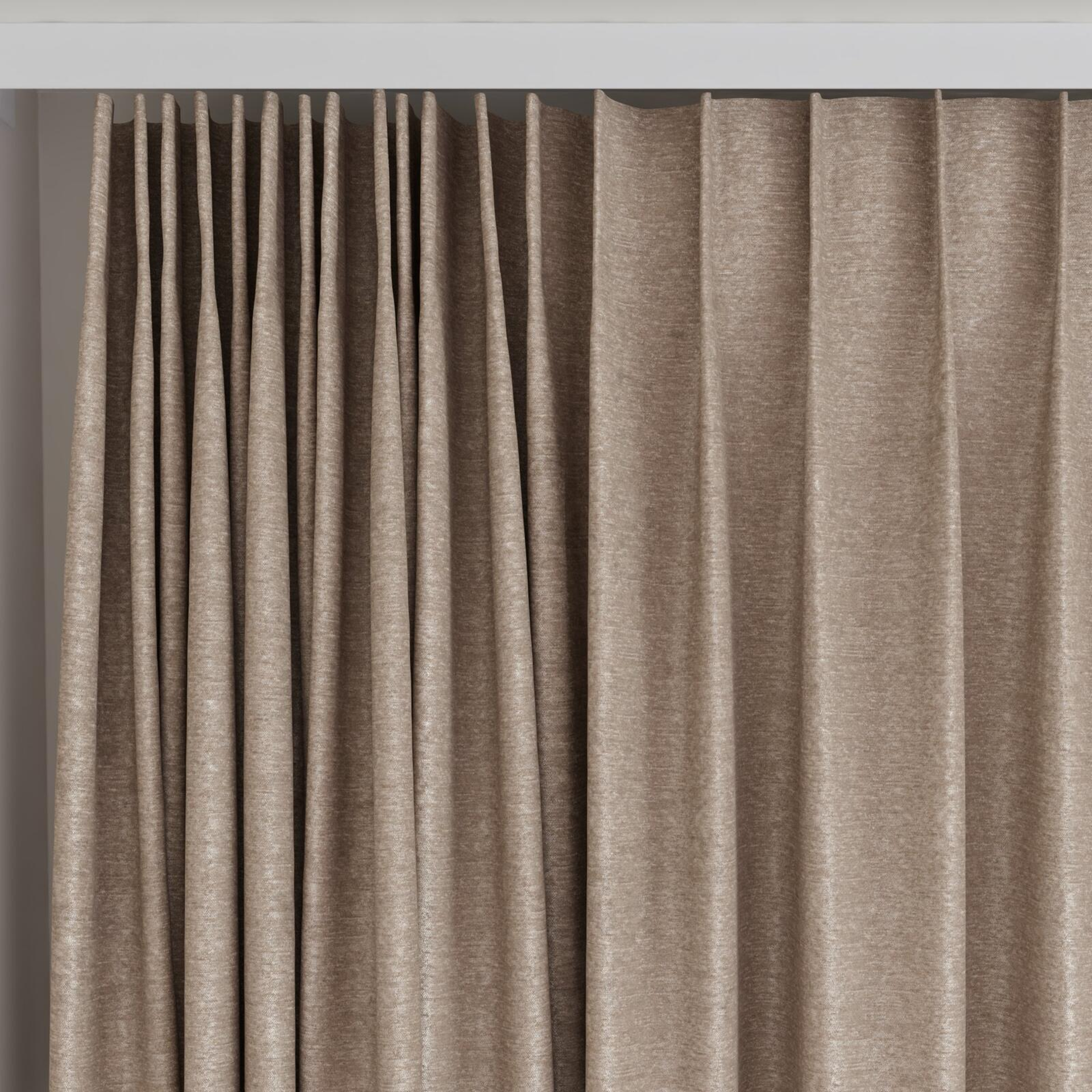 Top view of Lambada Paloma, on curtain rail