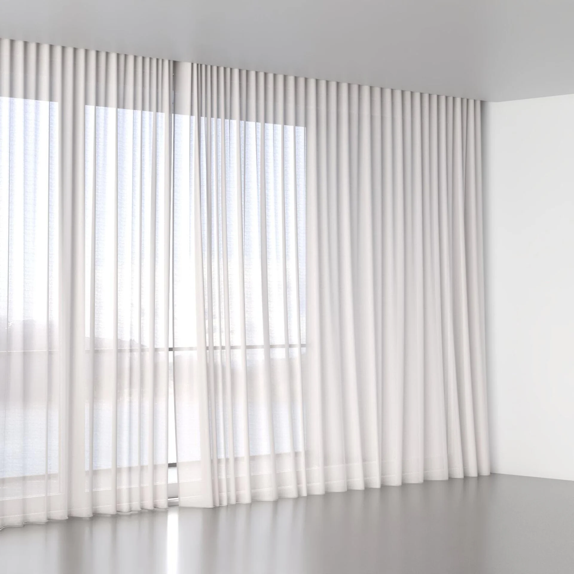 Full view of Sunlight Blush, wave pleat