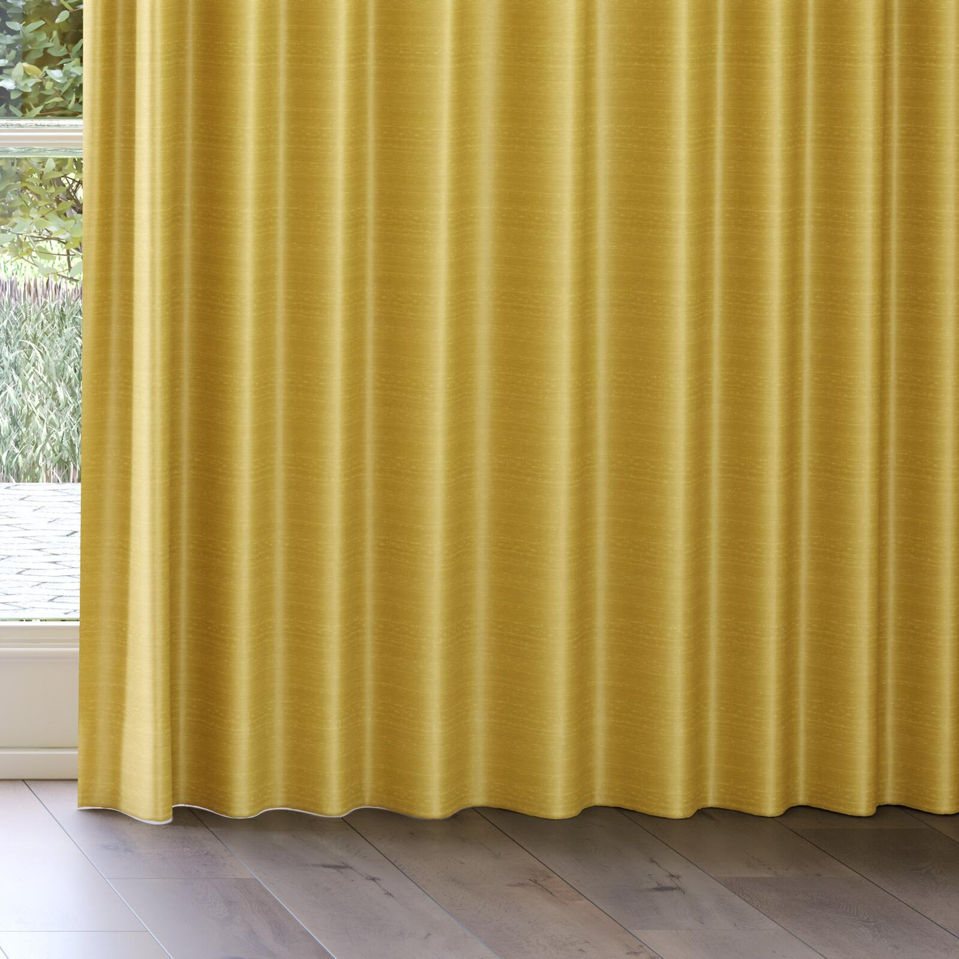 Bottom view of Silky Freesia, on curtain rail