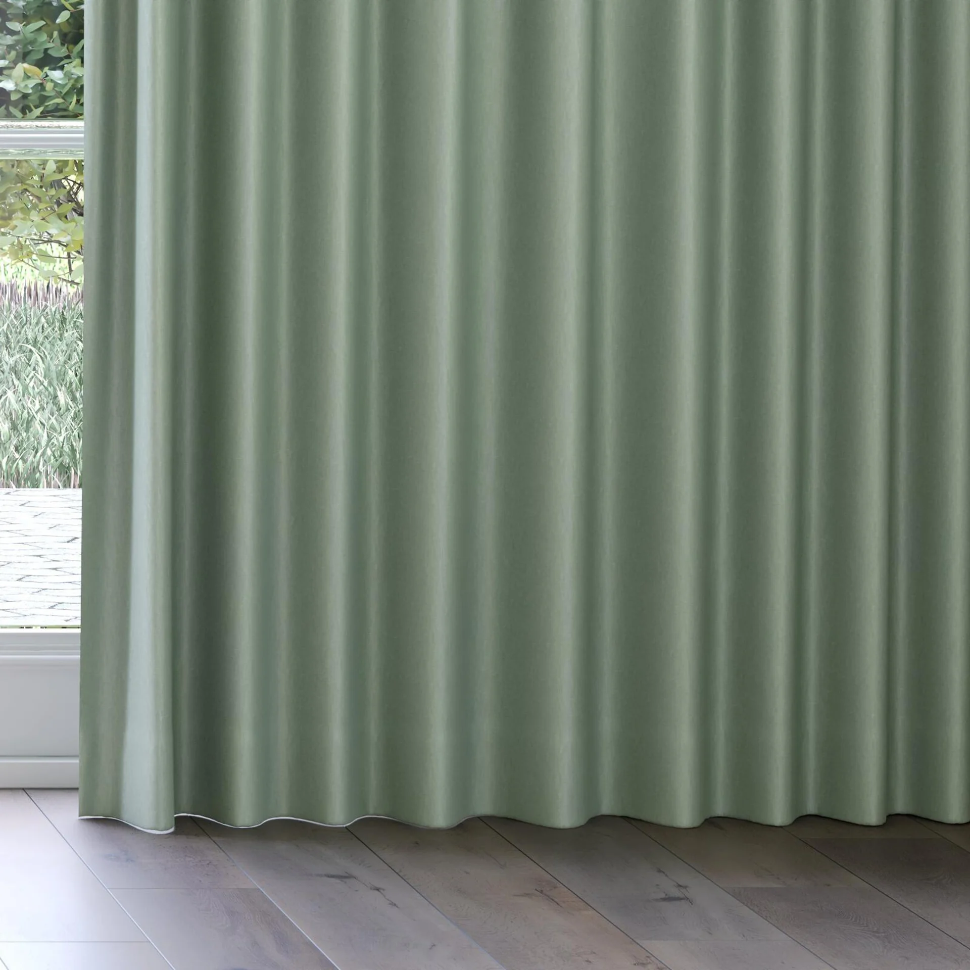 Bottom view of Naturama Agathe, on curtain rail
