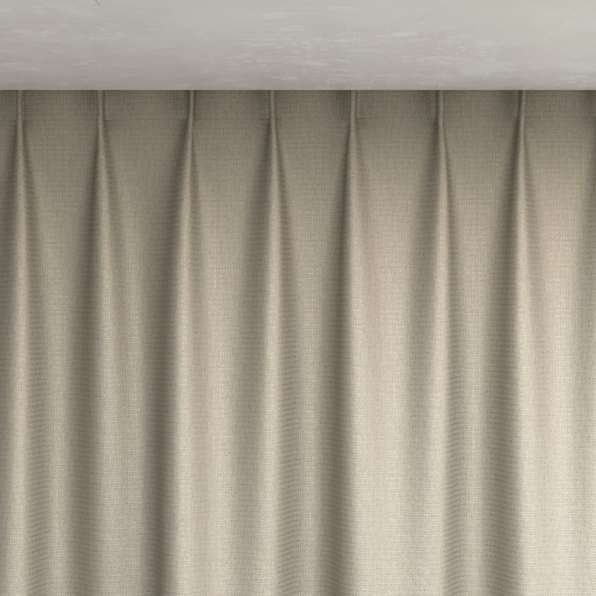 Top view of Kennedy II Blackout Nude, pinch pleat
