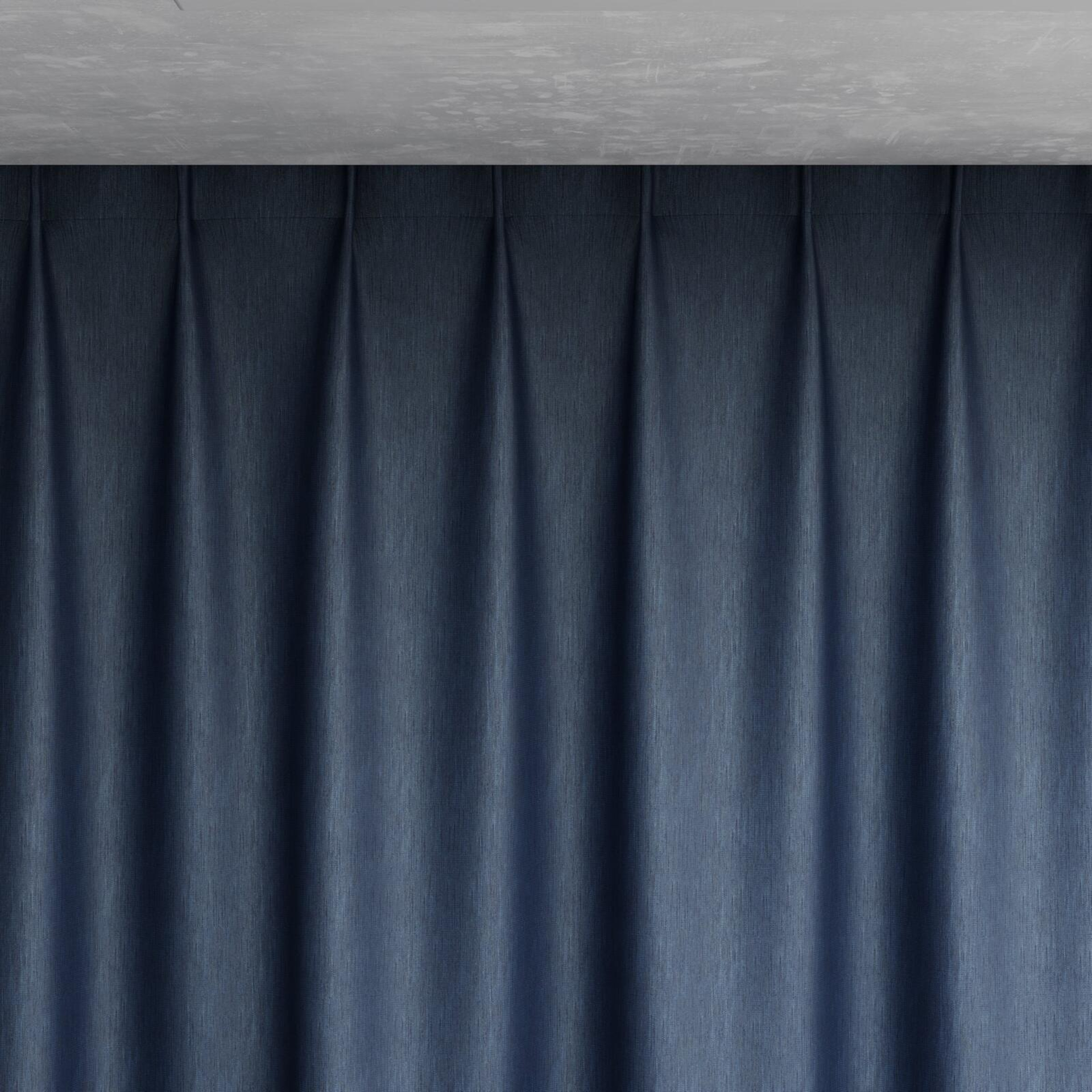 Top view of Re-Boot Navy, pinch pleat